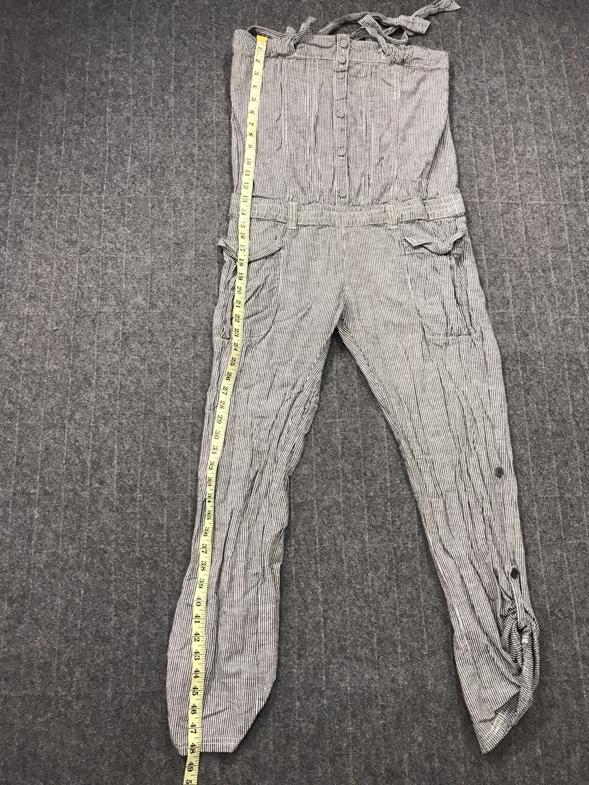 Japanese Brand Vintage Hickory Coverall Overall Striped Denim Pant Size US 33 - 10 Thumbnail