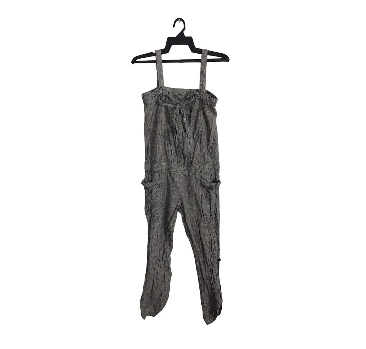 Japanese Brand Vintage Hickory Coverall Overall Striped Denim Pant Size US 33 - 1 Thumbnail