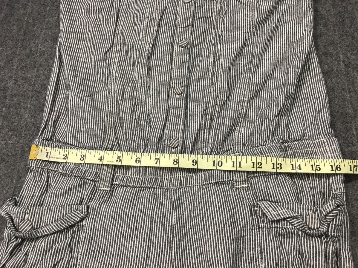 Japanese Brand Vintage Hickory Coverall Overall Striped Denim Pant Size US 33 - 9 Thumbnail