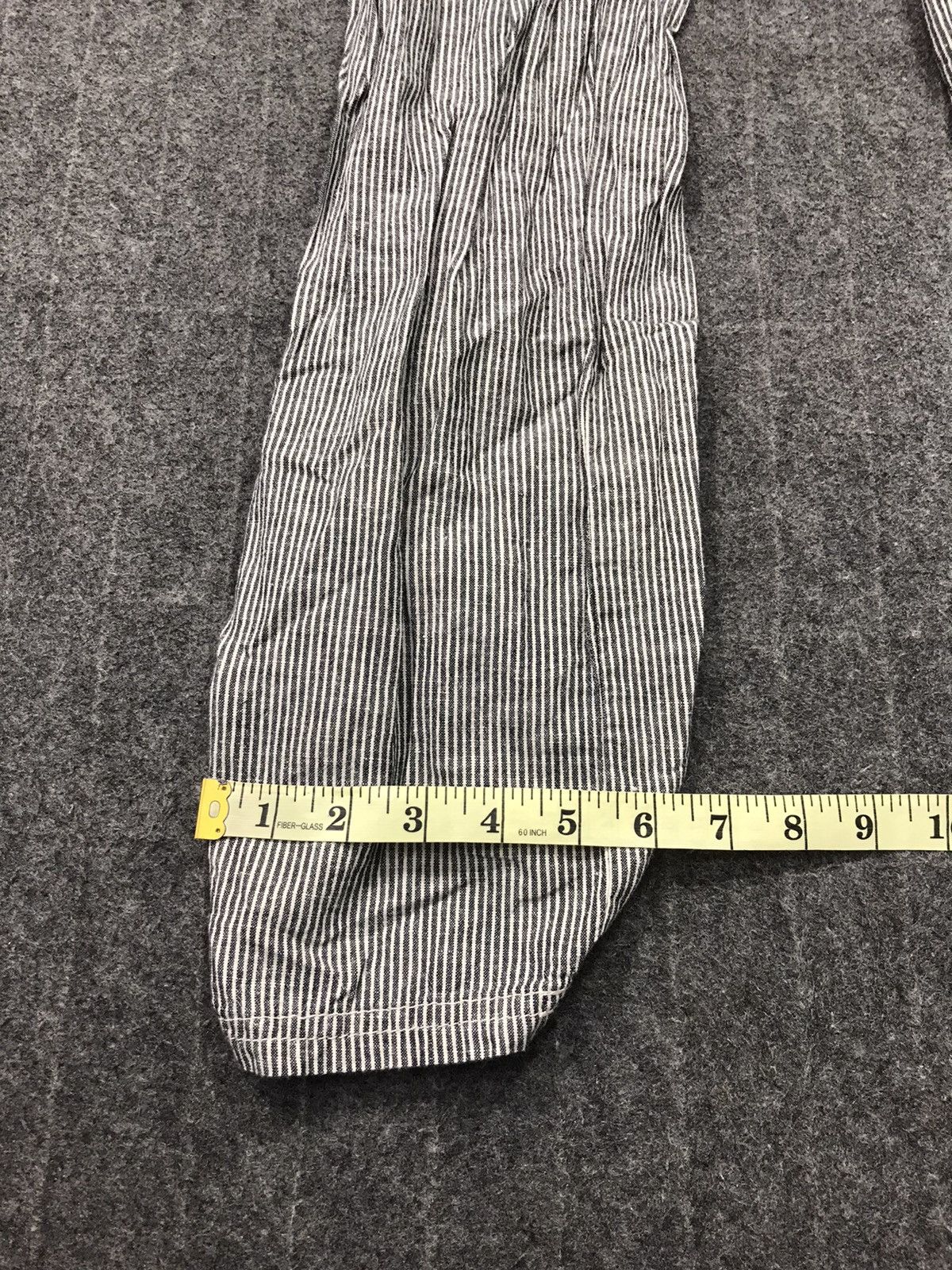 Japanese Brand Vintage Hickory Coverall Overall Striped Denim Pant Size US 33 - 14 Thumbnail