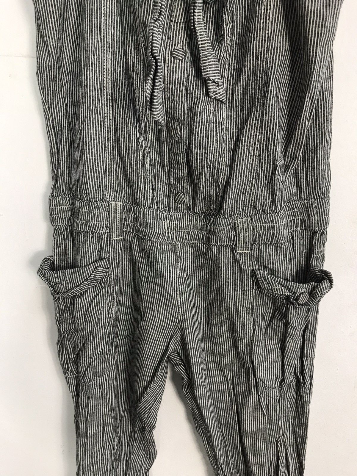 Japanese Brand Vintage Hickory Coverall Overall Striped Denim Pant Size US 33 - 4 Thumbnail