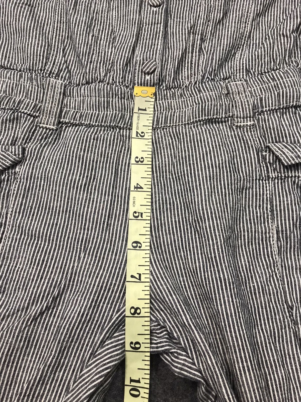 Japanese Brand Vintage Hickory Coverall Overall Striped Denim Pant Size US 33 - 11 Thumbnail