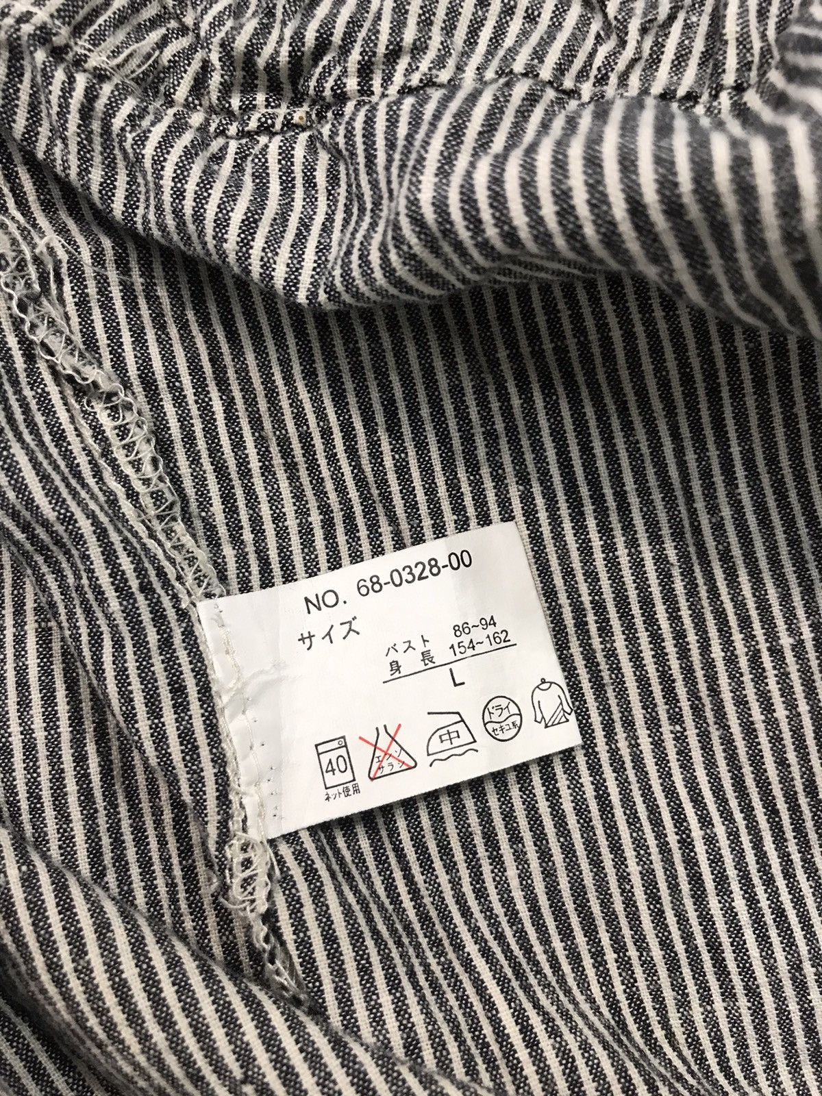 Japanese Brand Vintage Hickory Coverall Overall Striped Denim Pant Size US 33 - 6 Thumbnail