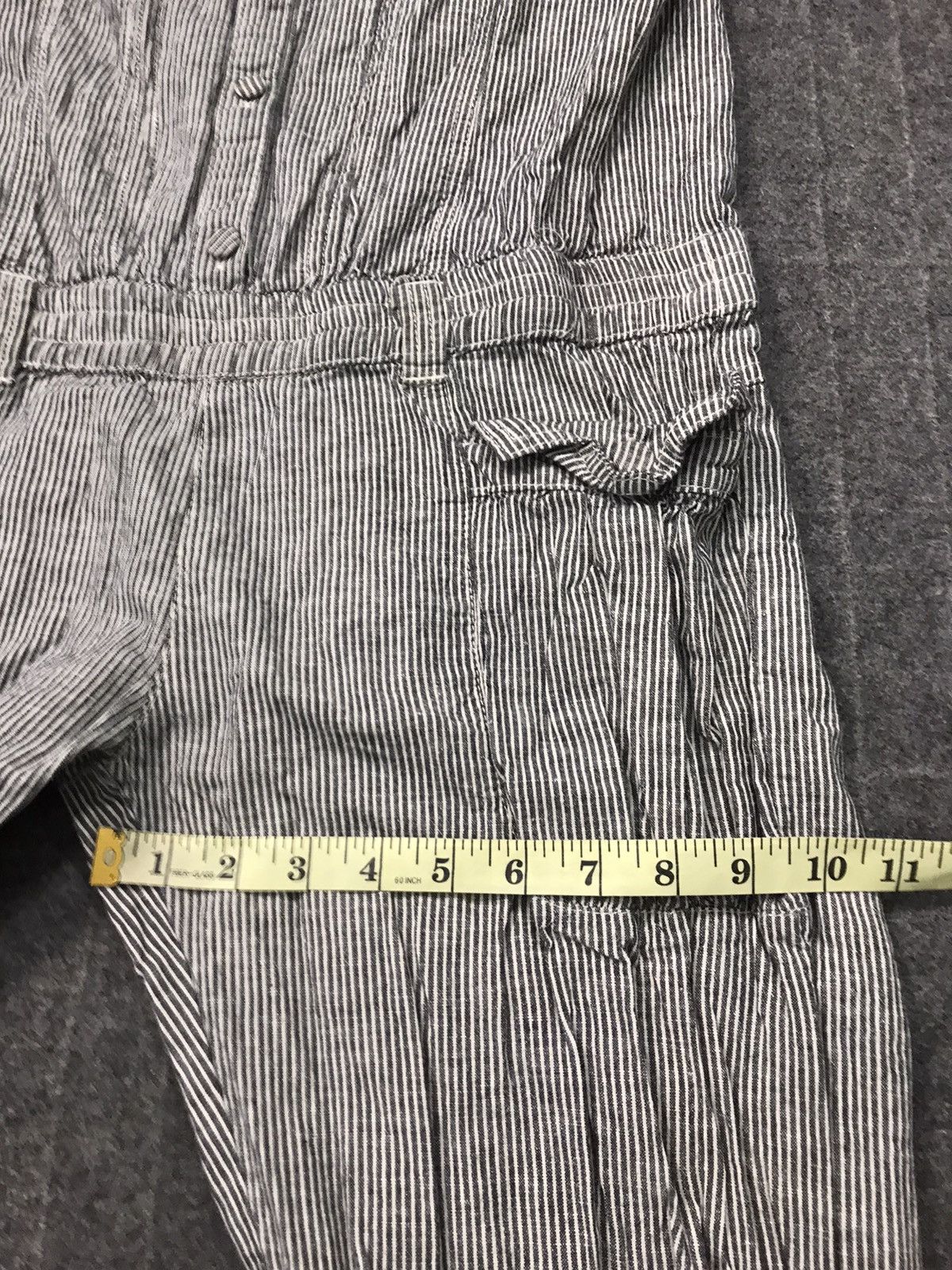 Japanese Brand Vintage Hickory Coverall Overall Striped Denim Pant Size US 33 - 12 Thumbnail