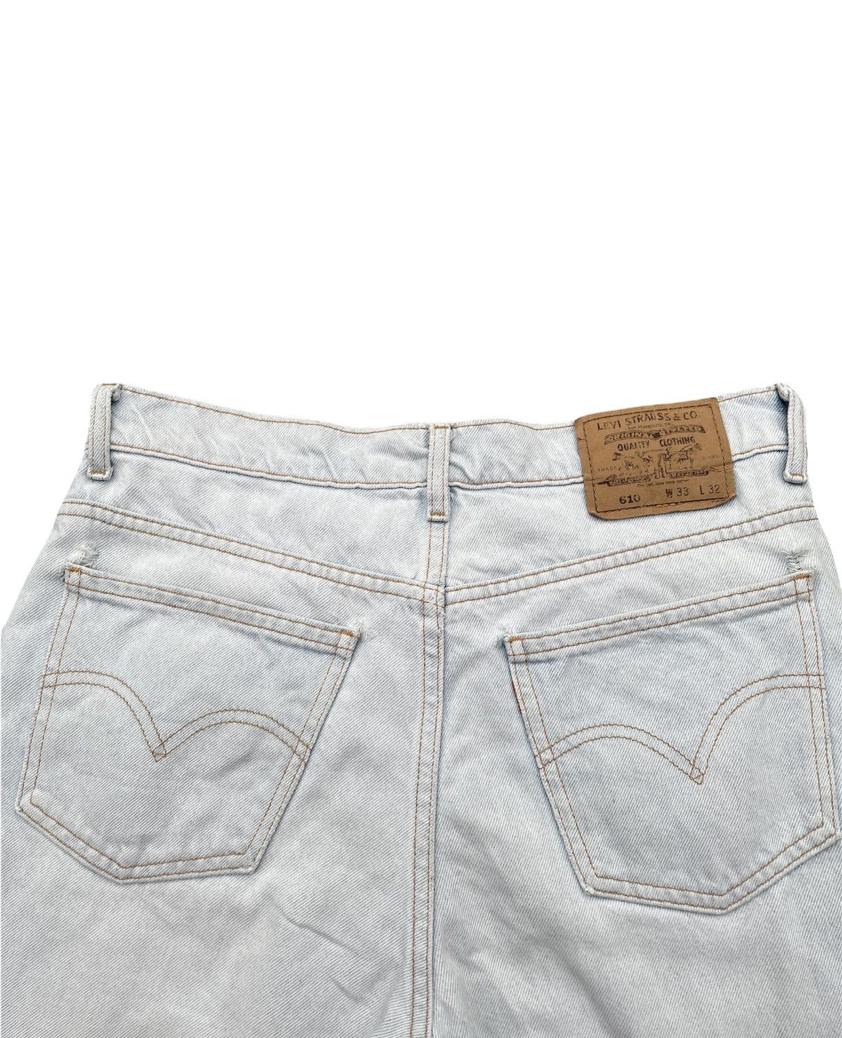 Levi's Vintage Levis 610 1997 Orange Tag Faded Aging Wash Denim Size US 32 / EU 48 - 10 Thumbnail
