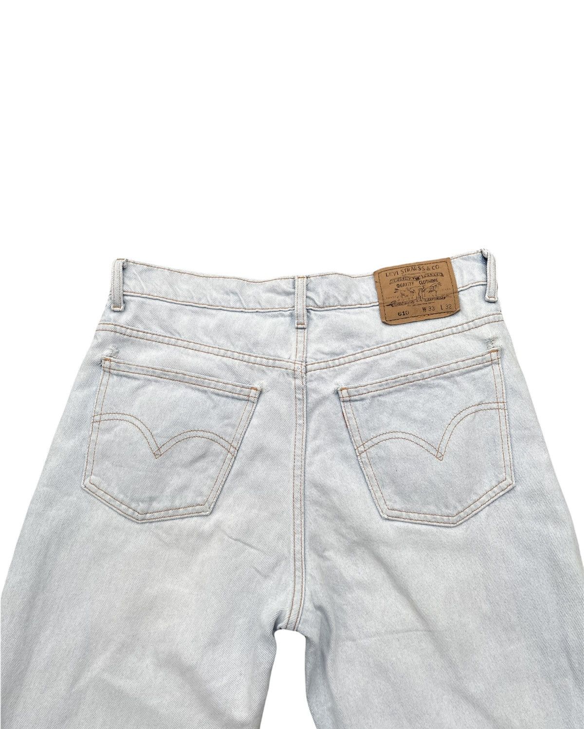 Levi's Vintage Levis 610 1997 Orange Tag Faded Aging Wash Denim Size US 32 / EU 48 - 7 Thumbnail