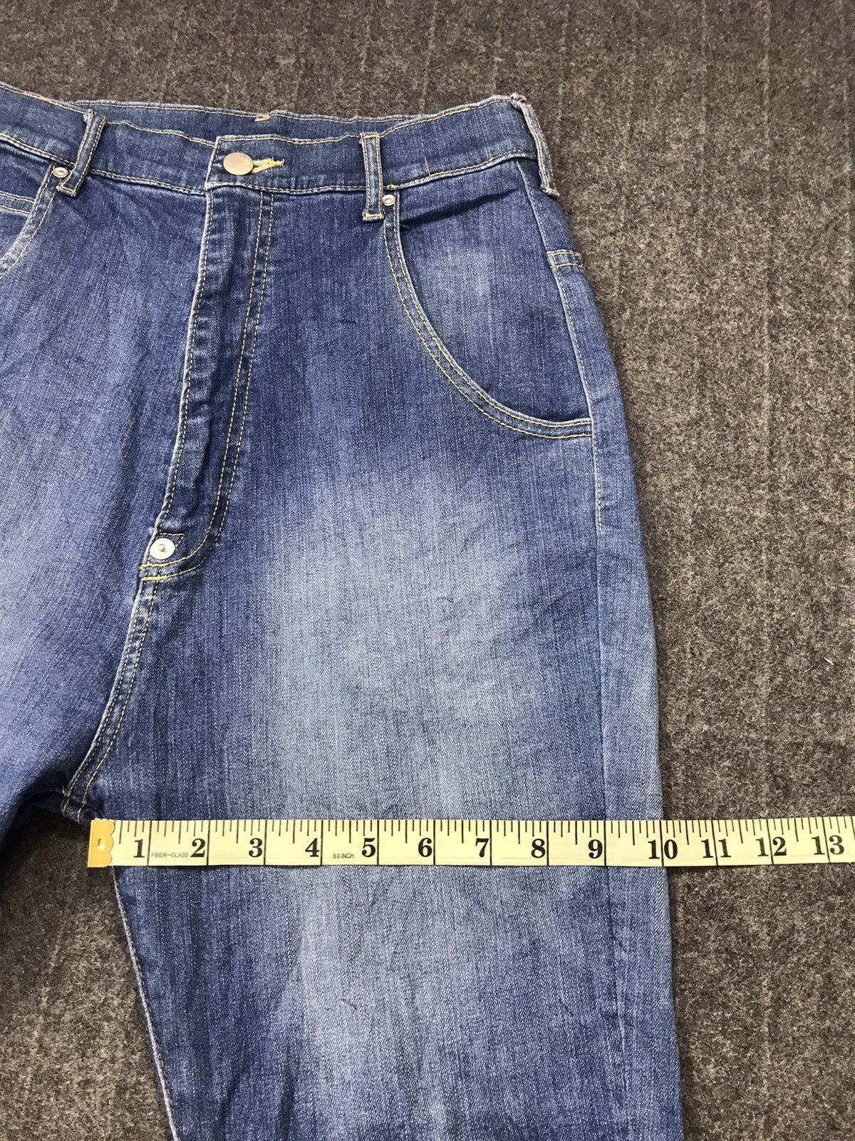Issey Miyake × Japanese Brand Ne-net Issey Miyake Indigo Denim Jeans Buckle Back Low Rise Size 26" / US 2 / IT 38 - 17 Thumbnail