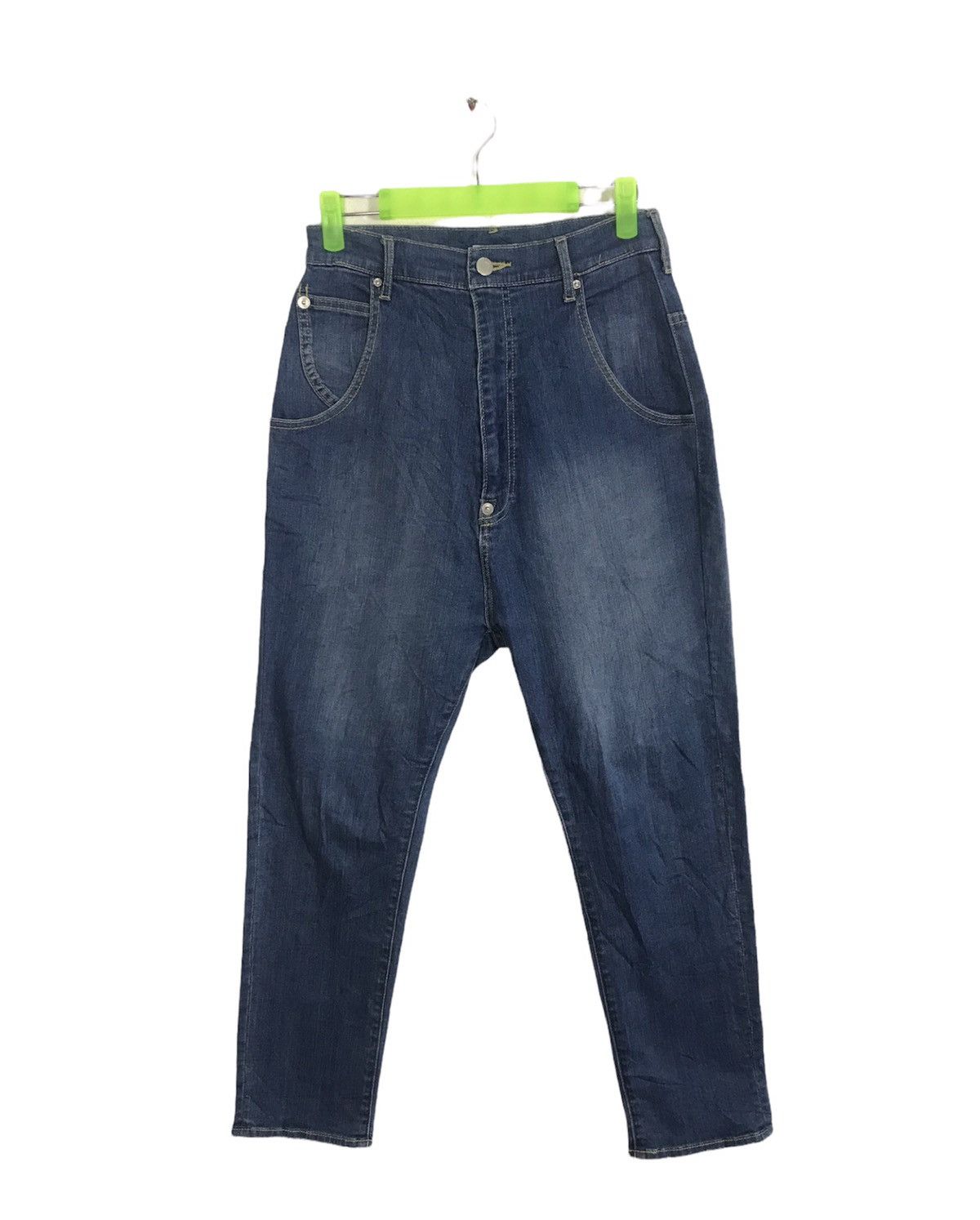 Issey Miyake × Japanese Brand Ne-net Issey Miyake Indigo Denim Jeans Buckle Back Low Rise Size 26" / US 2 / IT 38 - 2 Thumbnail