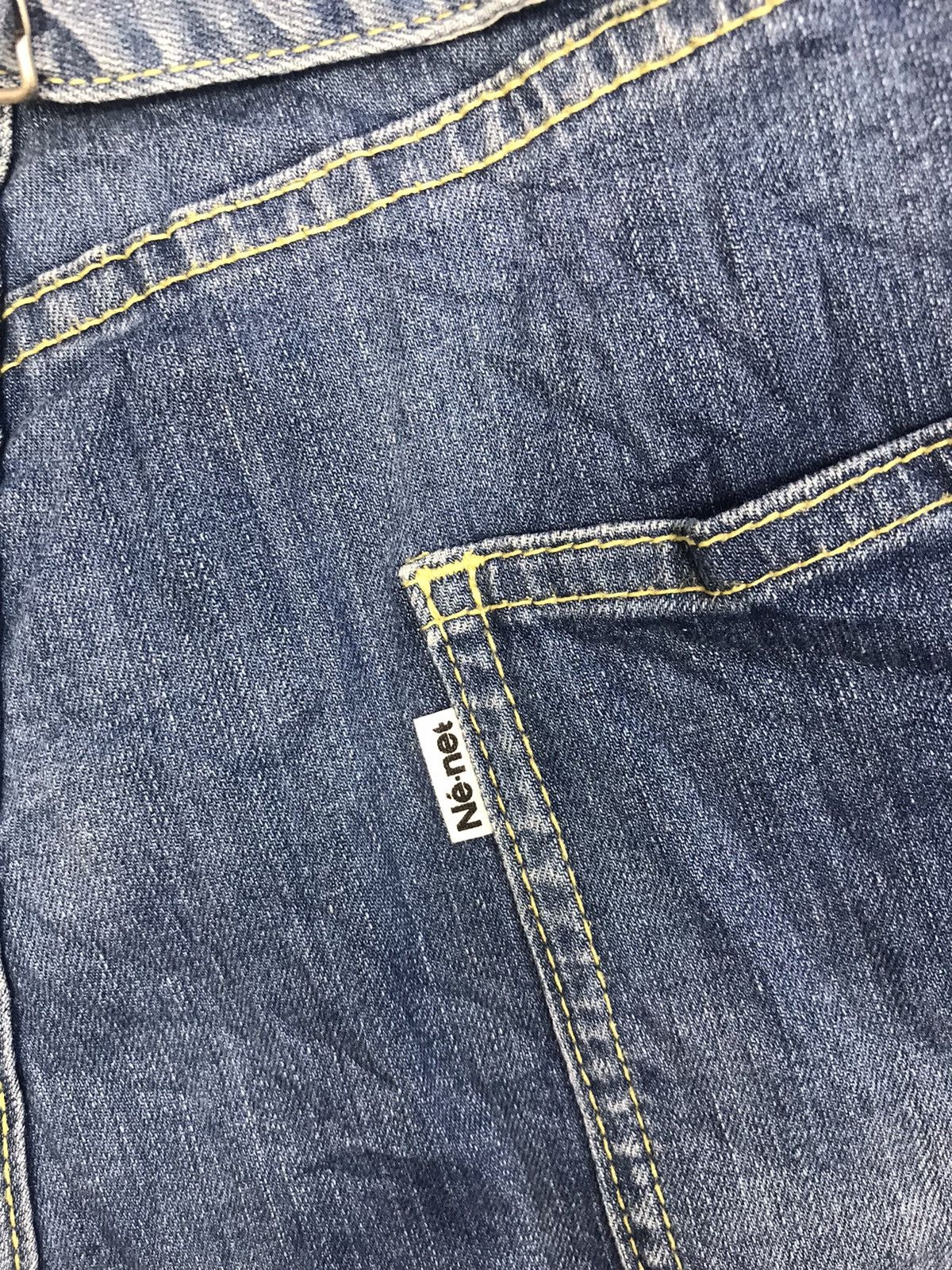 Issey Miyake × Japanese Brand Ne-net Issey Miyake Indigo Denim Jeans Buckle Back Low Rise Size 26" / US 2 / IT 38 - 10 Thumbnail