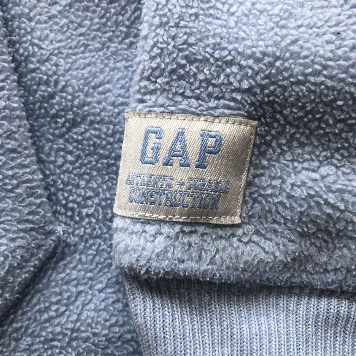 Gap Vintage Y2K GAP Fleece Hoodie Blue Sea Colour Size US S / EU 44-46 / 1 - 10 Thumbnail
