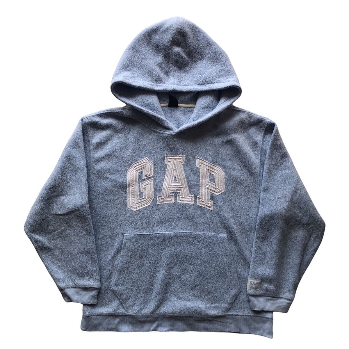 Gap Vintage Y2K GAP Fleece Hoodie Blue Sea Colour Size US S / EU 44-46 / 1 - 1 Thumbnail