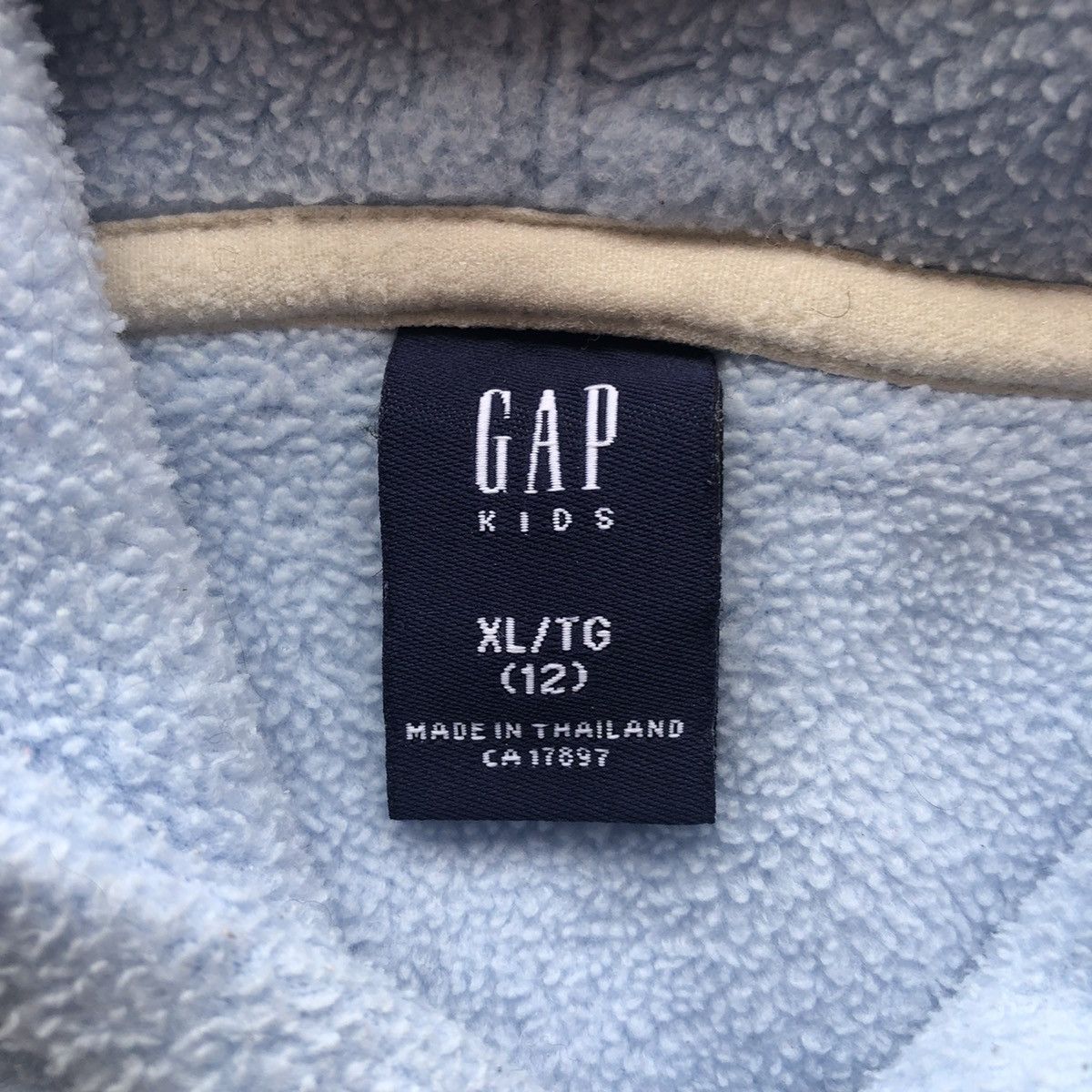 Gap Vintage Y2K GAP Fleece Hoodie Blue Sea Colour Size US S / EU 44-46 / 1 - 12 Thumbnail