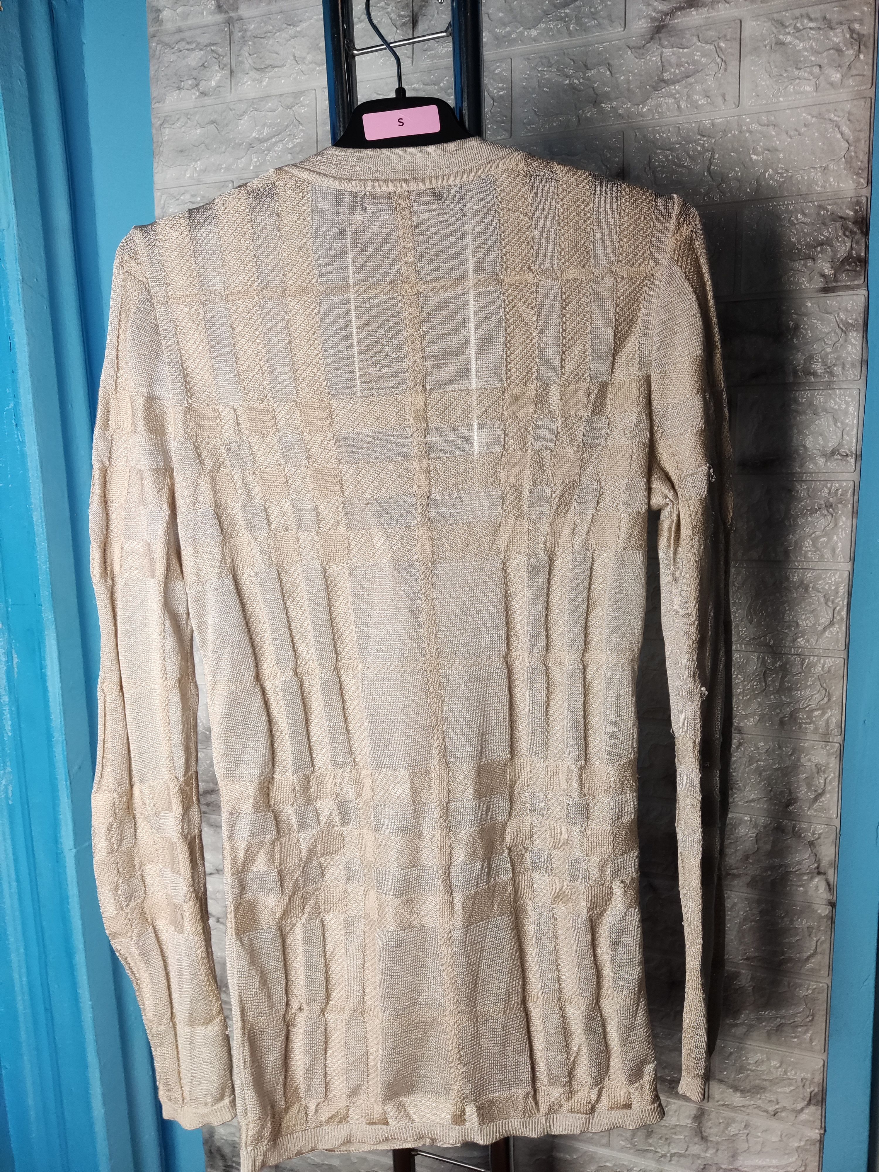 Burberry archive vintage Burberry Japan 90s button knit cardigan top Size S / US 4 / IT 40 - 6 Thumbnail