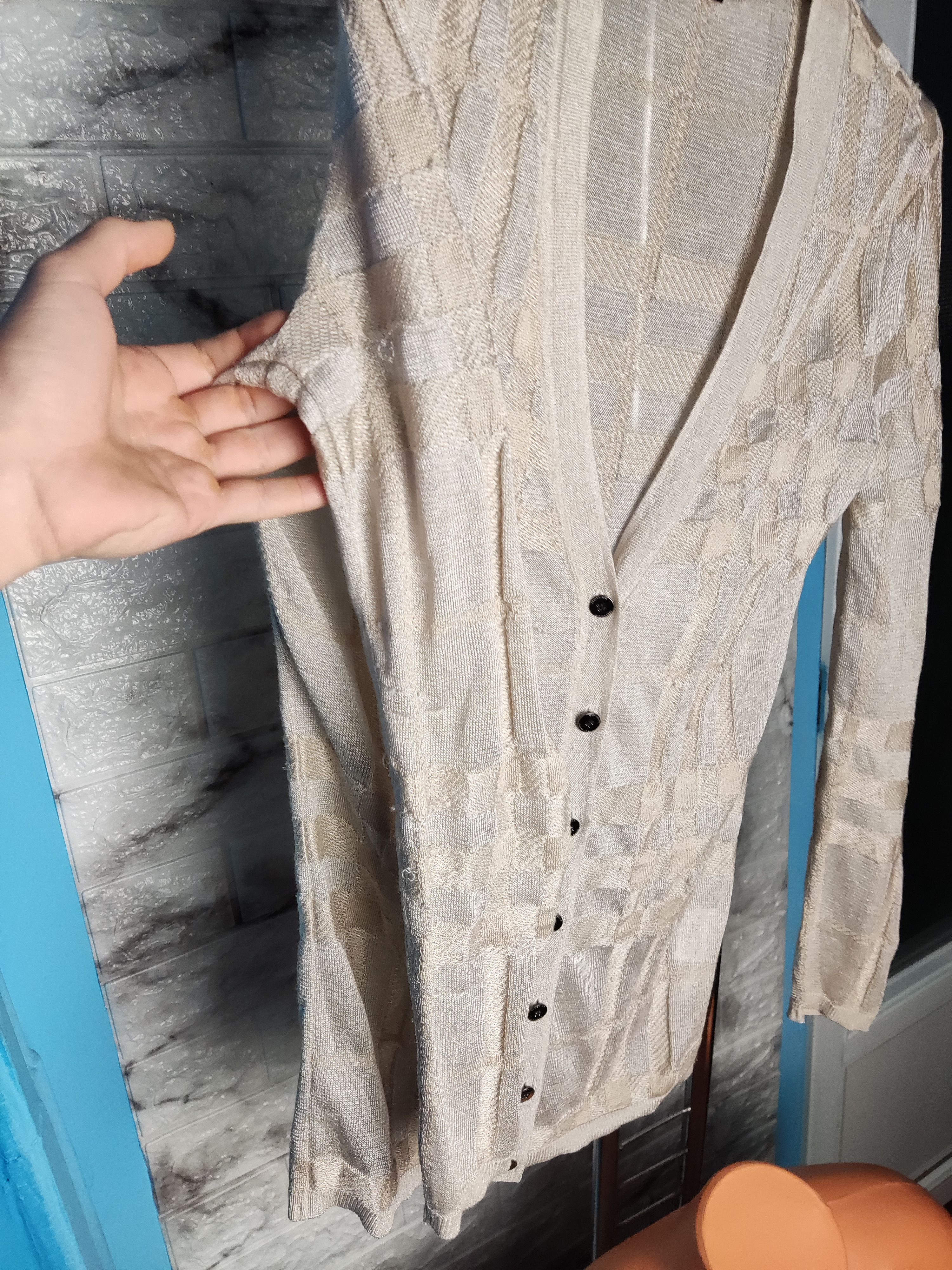 Burberry archive vintage Burberry Japan 90s button knit cardigan top Size S / US 4 / IT 40 - 8 Thumbnail
