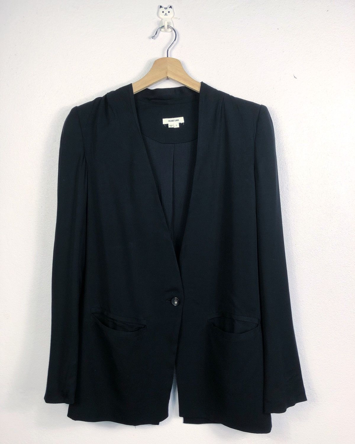 Helmut Lang Rare Helmut Lang Blazer Suit Rayon/Silk Made in USA Size US S / EU 44-46 / 1 - 1 Thumbnail