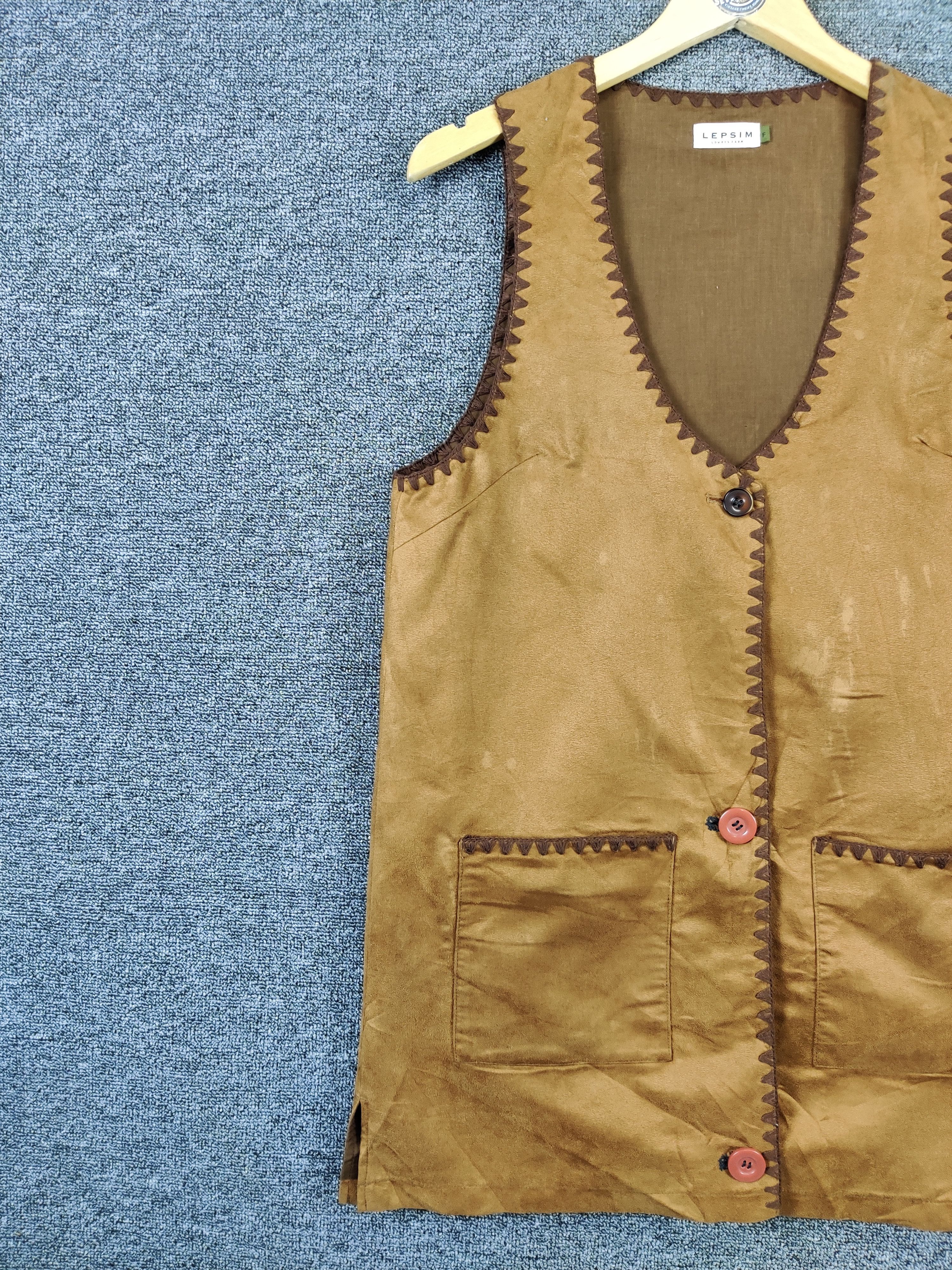 Japanese Brand Vintage Japanese Brand Lepsim Lowrys Farm Suede Vest Size US M / EU 48-50 / 2 - 4 Thumbnail
