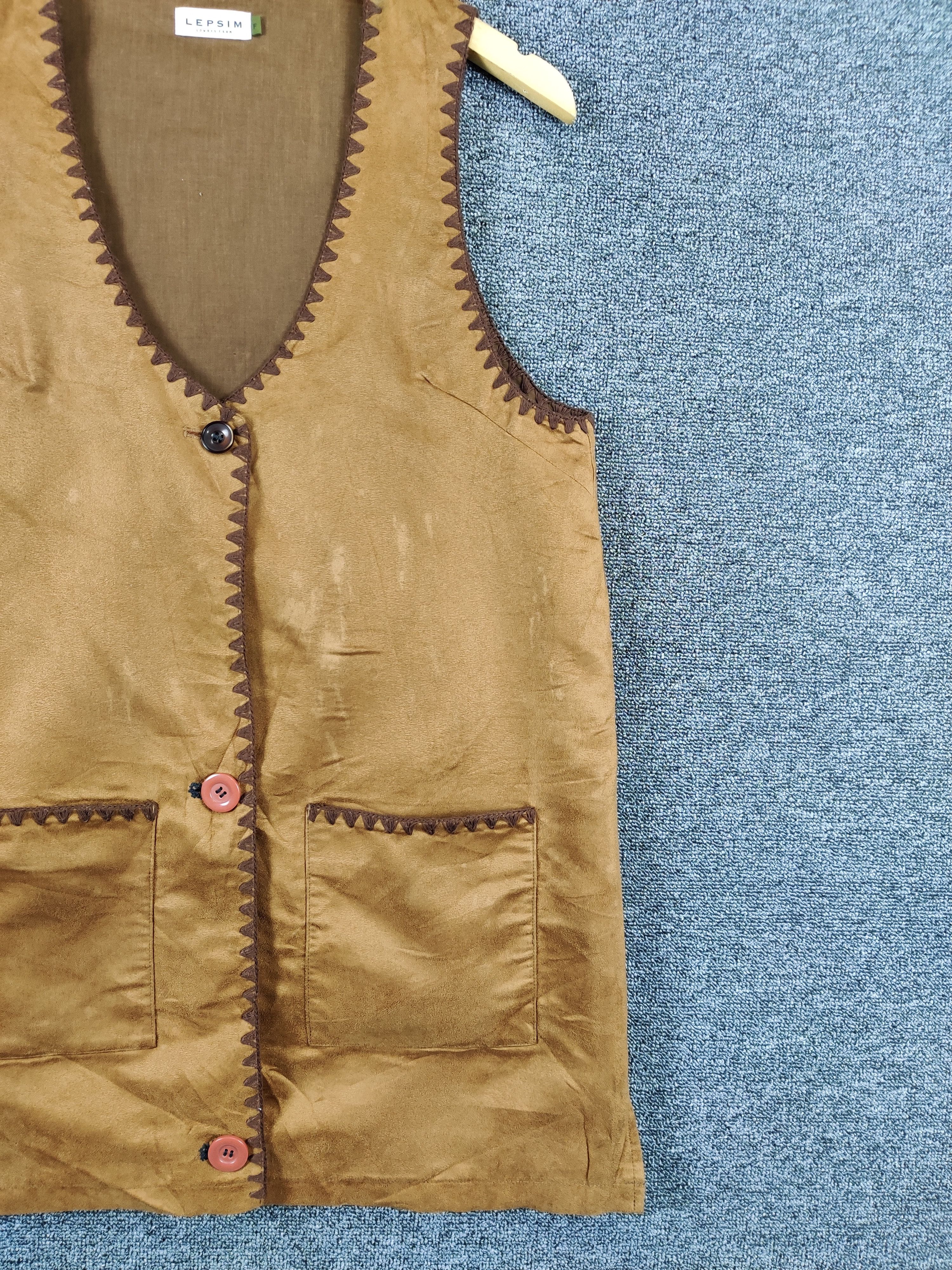 Japanese Brand Vintage Japanese Brand Lepsim Lowrys Farm Suede Vest Size US M / EU 48-50 / 2 - 3 Thumbnail