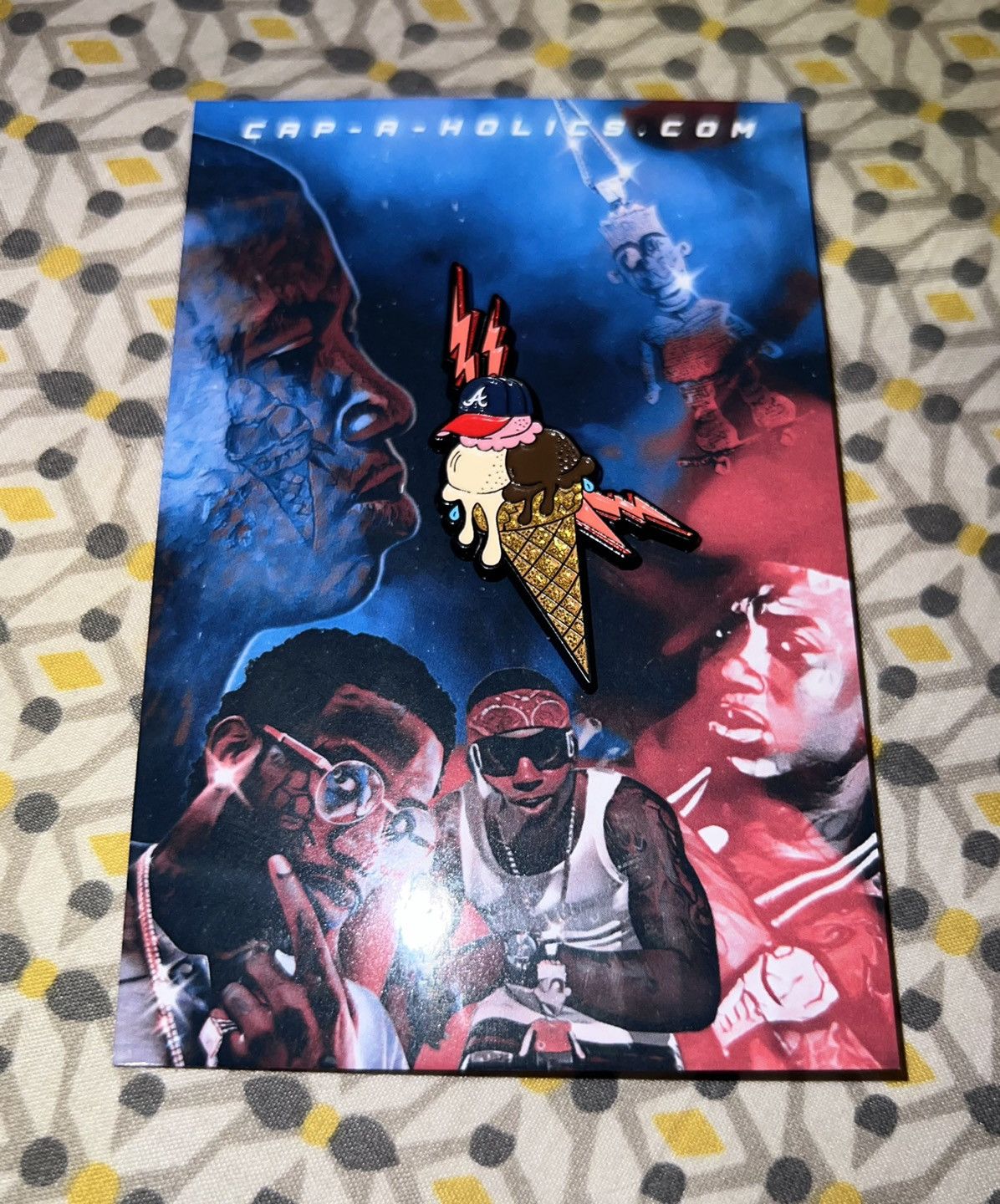 Hat Club OFFERS‼️ Cap-A-Holics 🍦⚡️📌 Neapolitan Cone Hat Pins Hat Club Size ONE SIZE - 11 Thumbnail