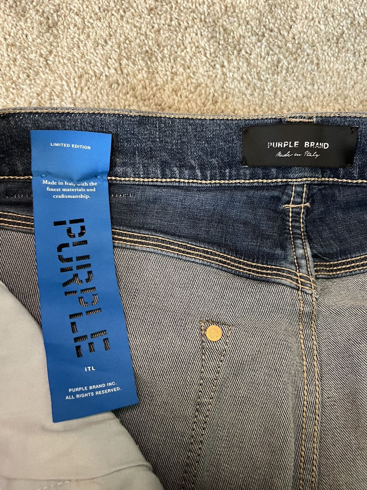 Purple Purple Leather Patch Skinny Jeans Size US 36 / EU 52 - 5 Thumbnail