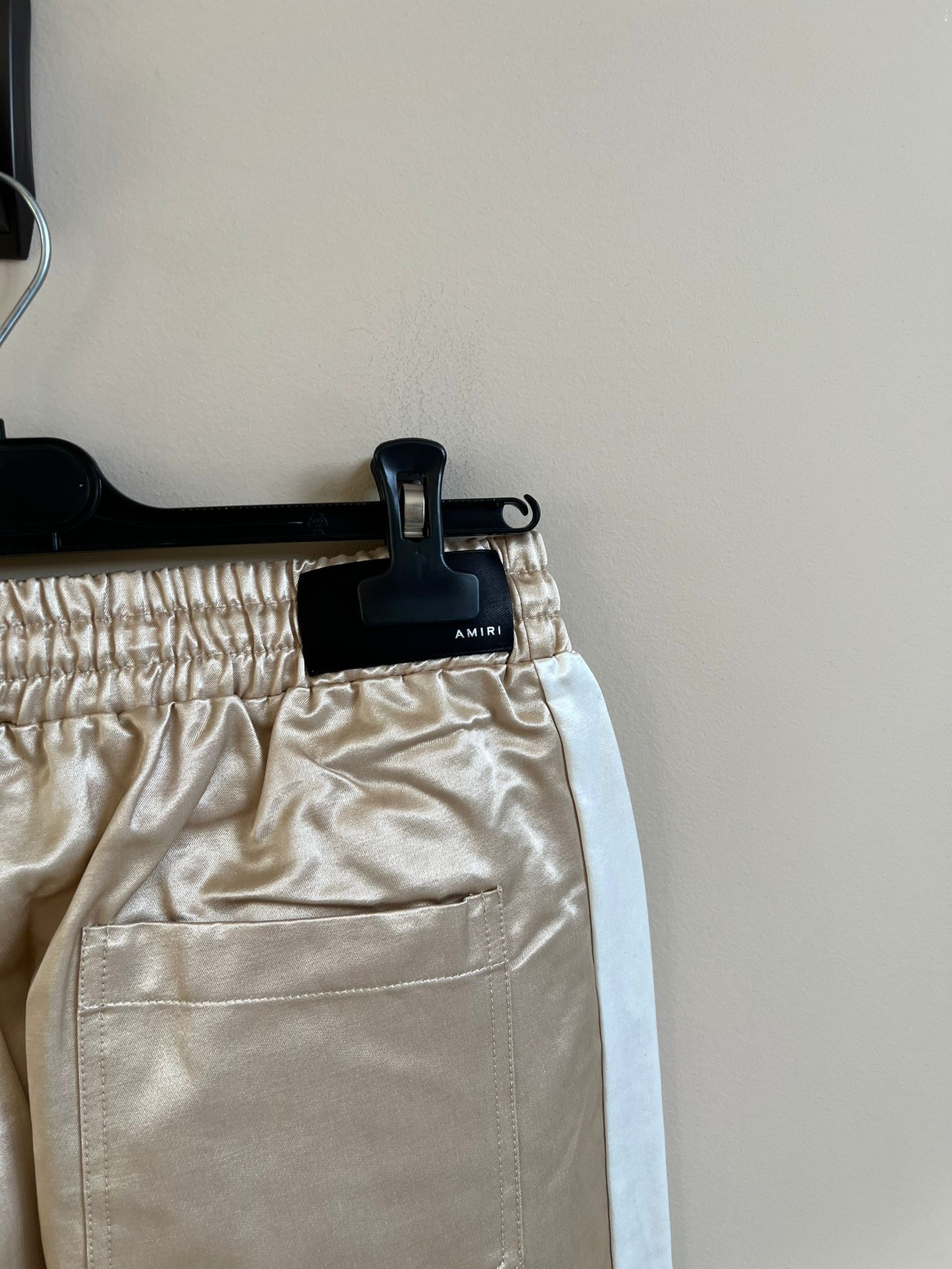 Amiri Drawstring Trackpant in Champagne/White Size US 34 / EU 50 - 12 Thumbnail