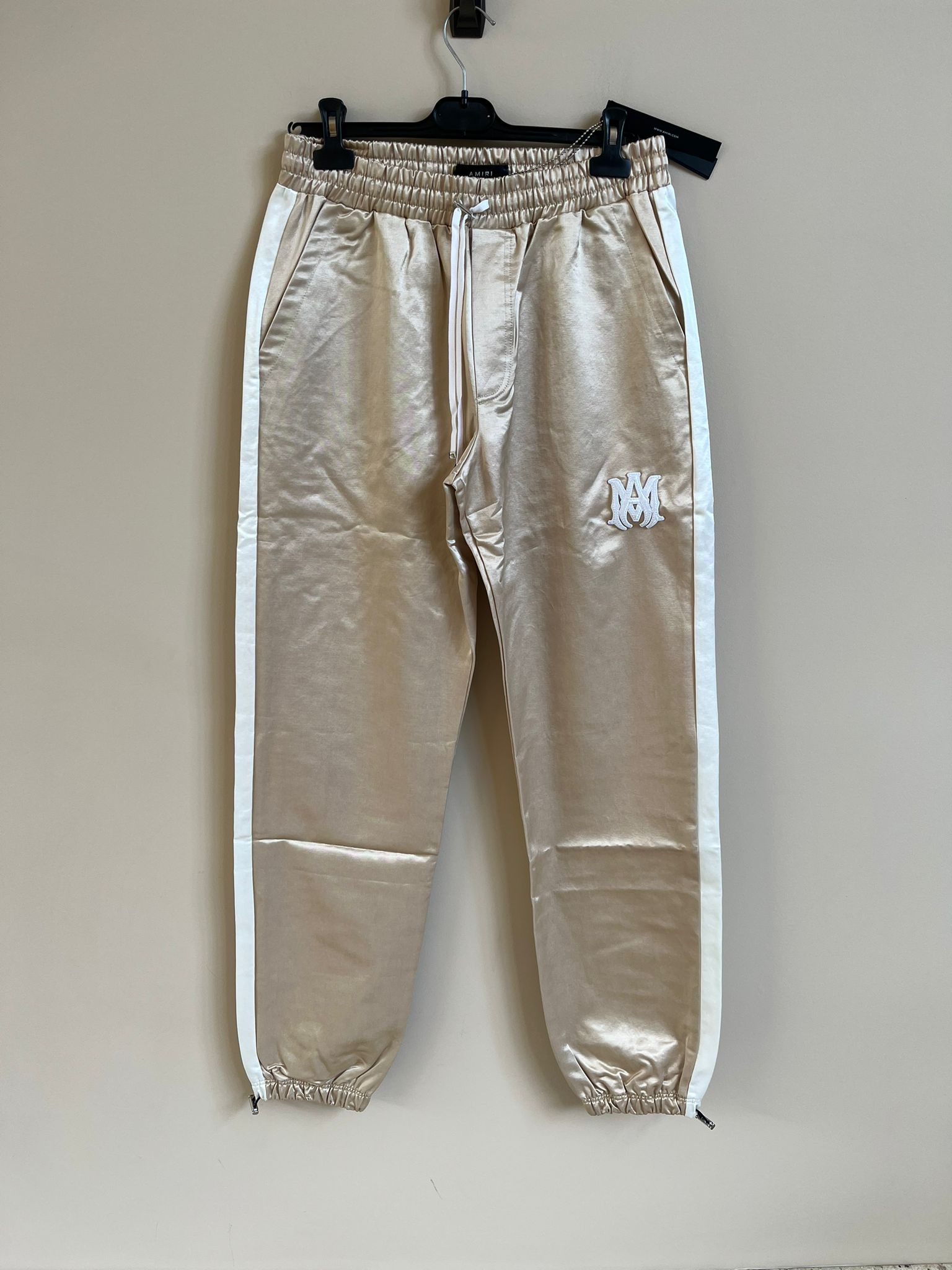 Amiri Drawstring Trackpant in Champagne/White Size US 34 / EU 50 - 1 Thumbnail
