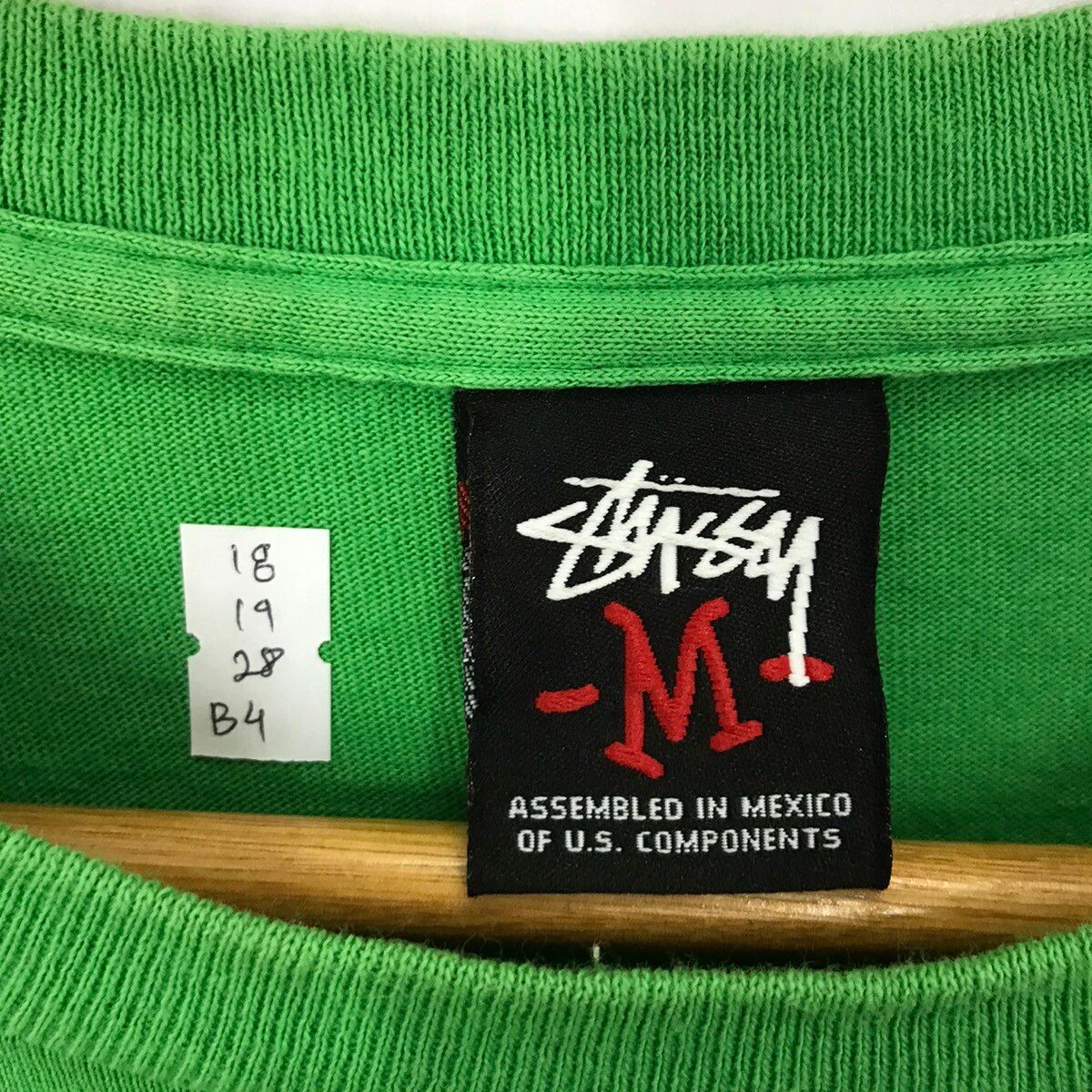 Stussy Vintage Stussy Green Rare Tshirts Size US M / EU 48-50 / 2 - 4 Thumbnail