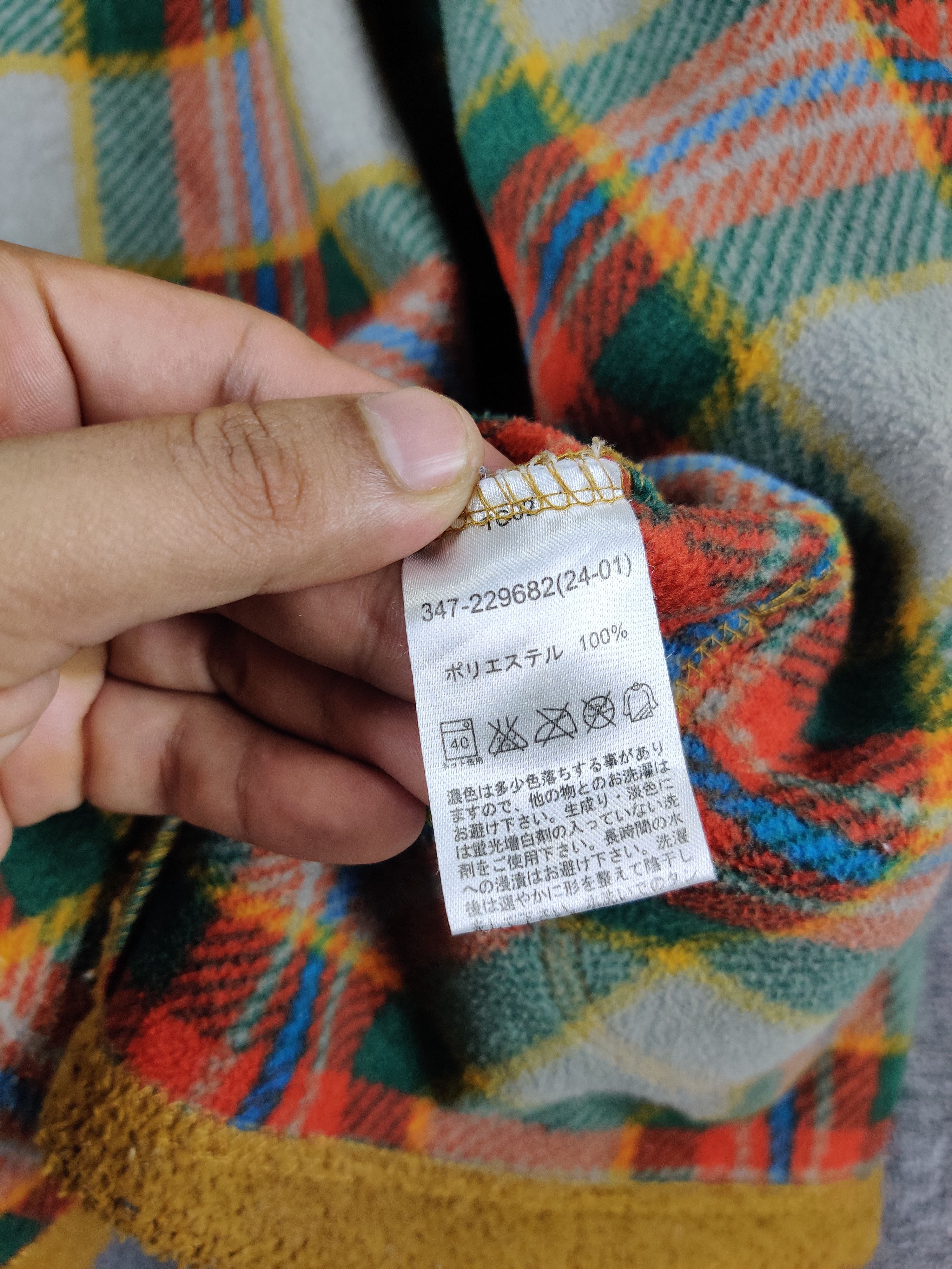 Japanese Brand Vintage Unbrand Checkered Lining Fleece Jacket Size US L / EU 52-54 / 3 - 11 Thumbnail