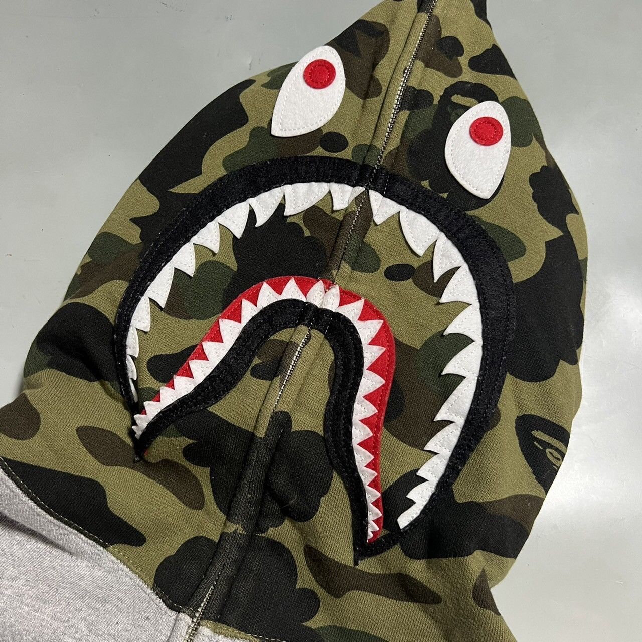 Bape 1st Camo Shark Full Zip Hoodie Size US XL / EU 56 / 4 - 3 Thumbnail