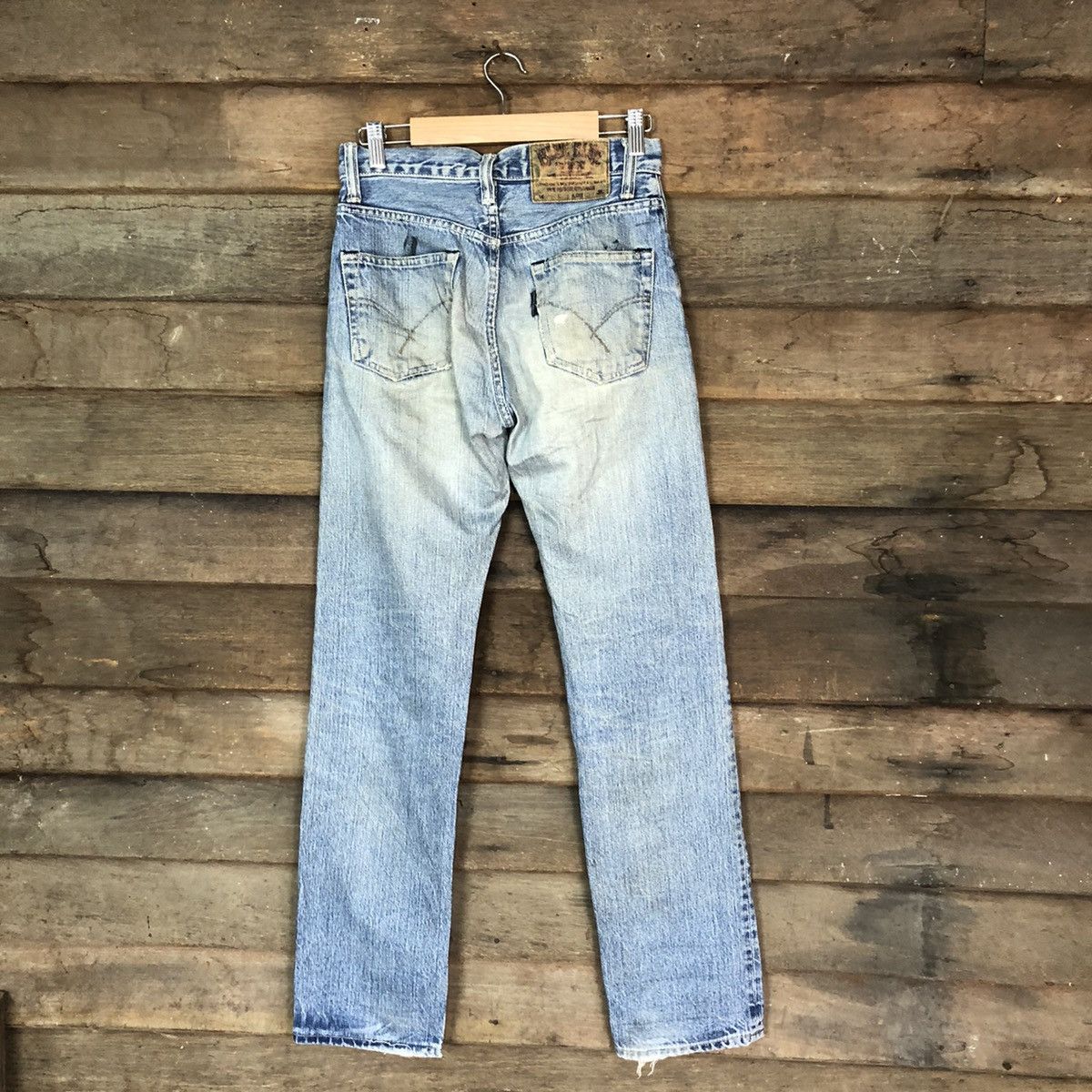 Blue Blue Japan Blue Blue Japan Blue Distressed Denim Pants #5743 Size US 26 / EU 42 - 10 Thumbnail