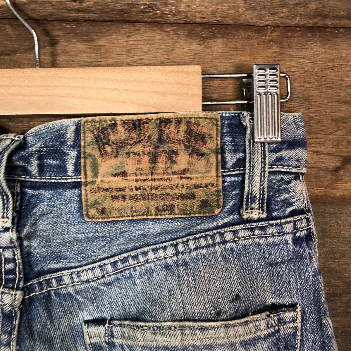 Blue Blue Japan Blue Blue Japan Blue Distressed Denim Pants #5743 Size US 26 / EU 42 - 15 Thumbnail