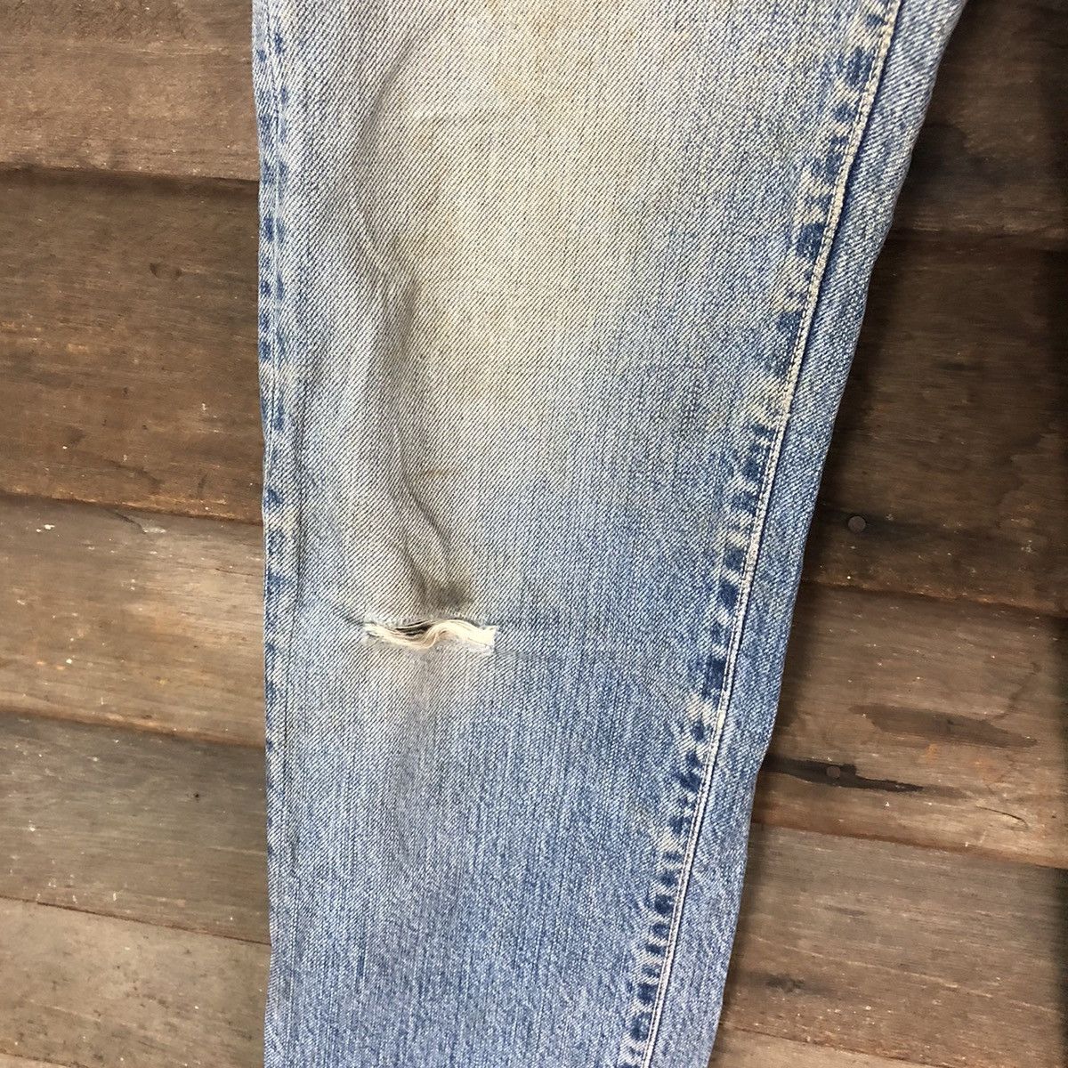 Blue Blue Japan Blue Blue Japan Blue Distressed Denim Pants #5743 Size US 26 / EU 42 - 9 Thumbnail