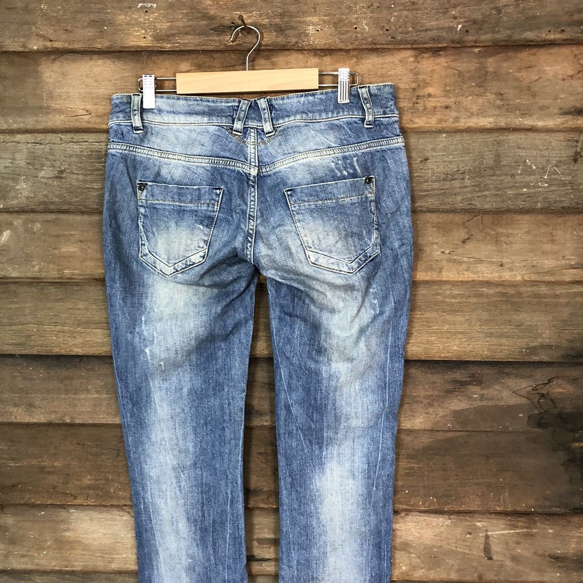 Japanese Brand Japan faded distressed Denim vintage jeans Pants #5742 Size 28" / US 6 / IT 42 - 11 Thumbnail