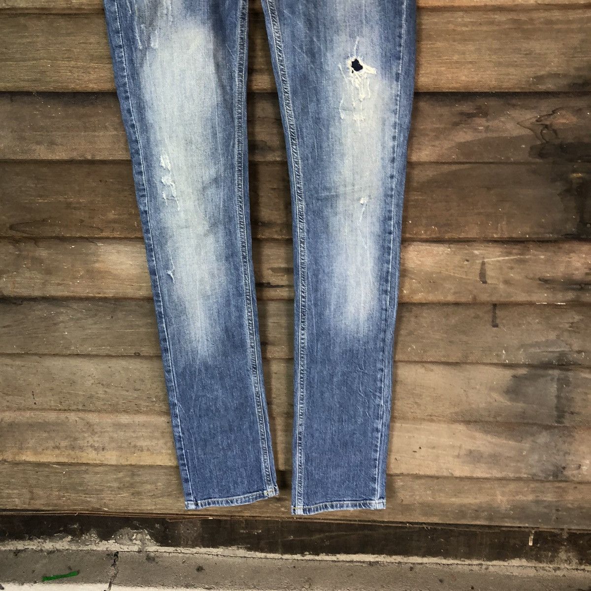 Japanese Brand Japan faded distressed Denim vintage jeans Pants #5742 Size 28" / US 6 / IT 42 - 3 Thumbnail