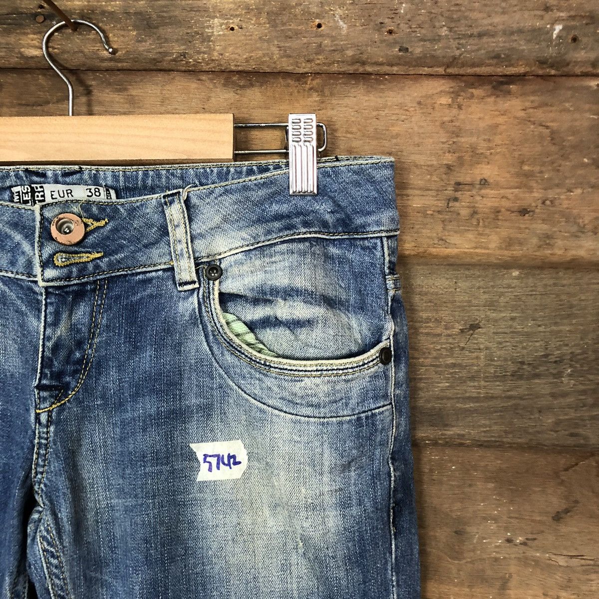 Japanese Brand Japan faded distressed Denim vintage jeans Pants #5742 Size 28" / US 6 / IT 42 - 5 Thumbnail