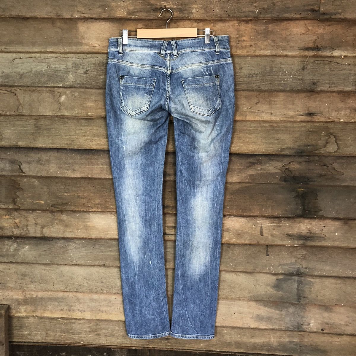 Japanese Brand Japan faded distressed Denim vintage jeans Pants #5742 Size 28" / US 6 / IT 42 - 10 Thumbnail