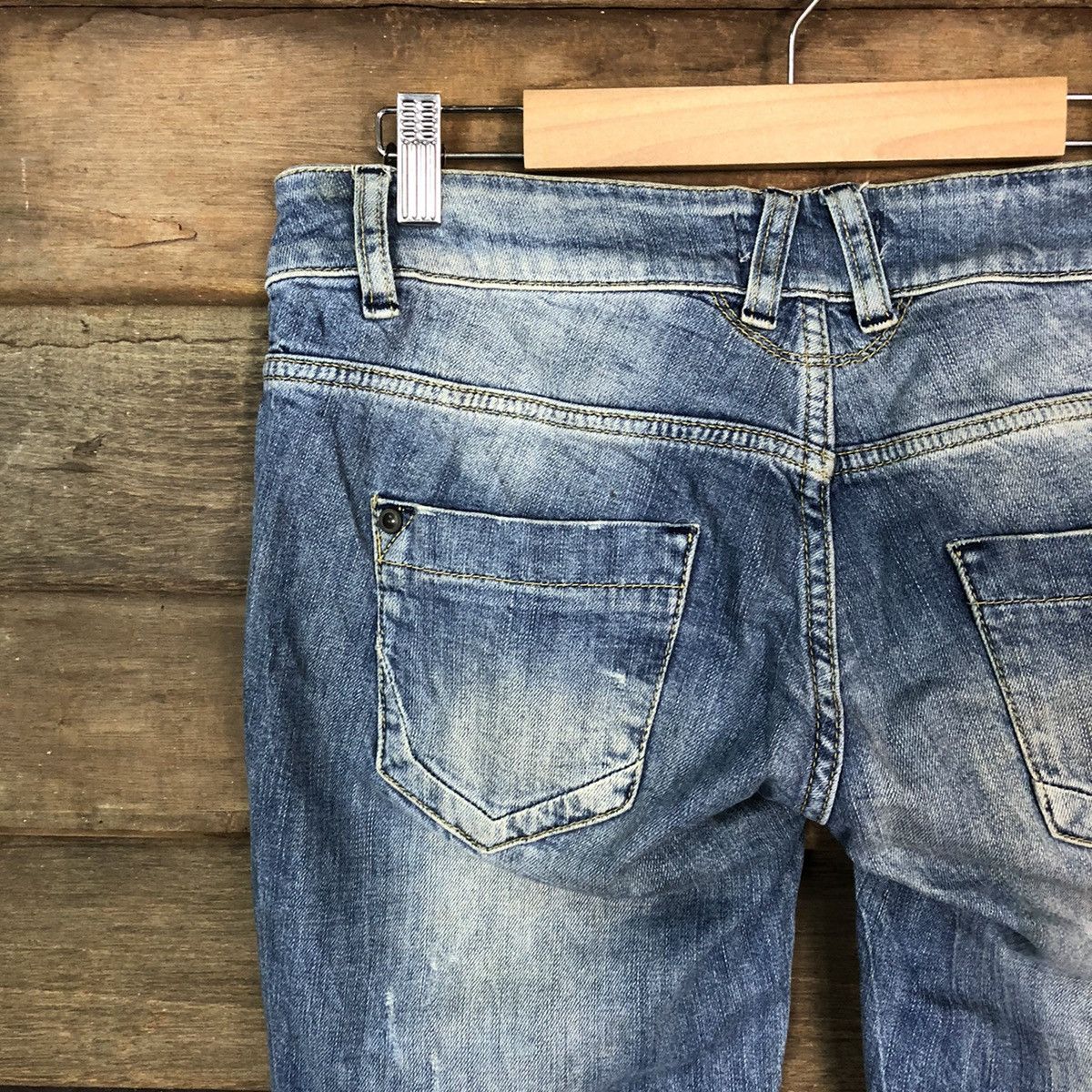 Japanese Brand Japan faded distressed Denim vintage jeans Pants #5742 Size 28" / US 6 / IT 42 - 13 Thumbnail