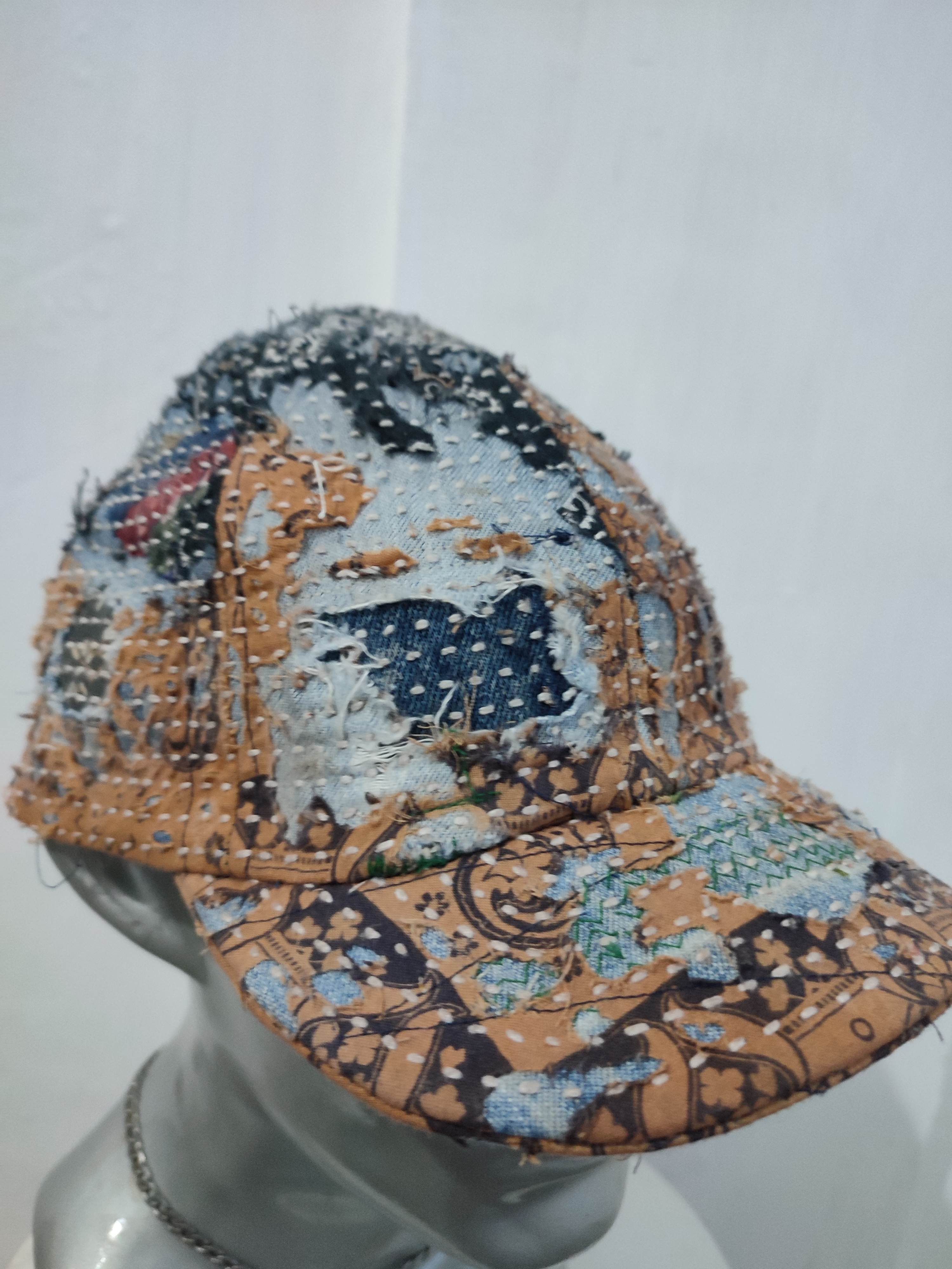 Other Custom Made Distressed Paisley boro Patchwork hats Size ONE SIZE - 11 Thumbnail