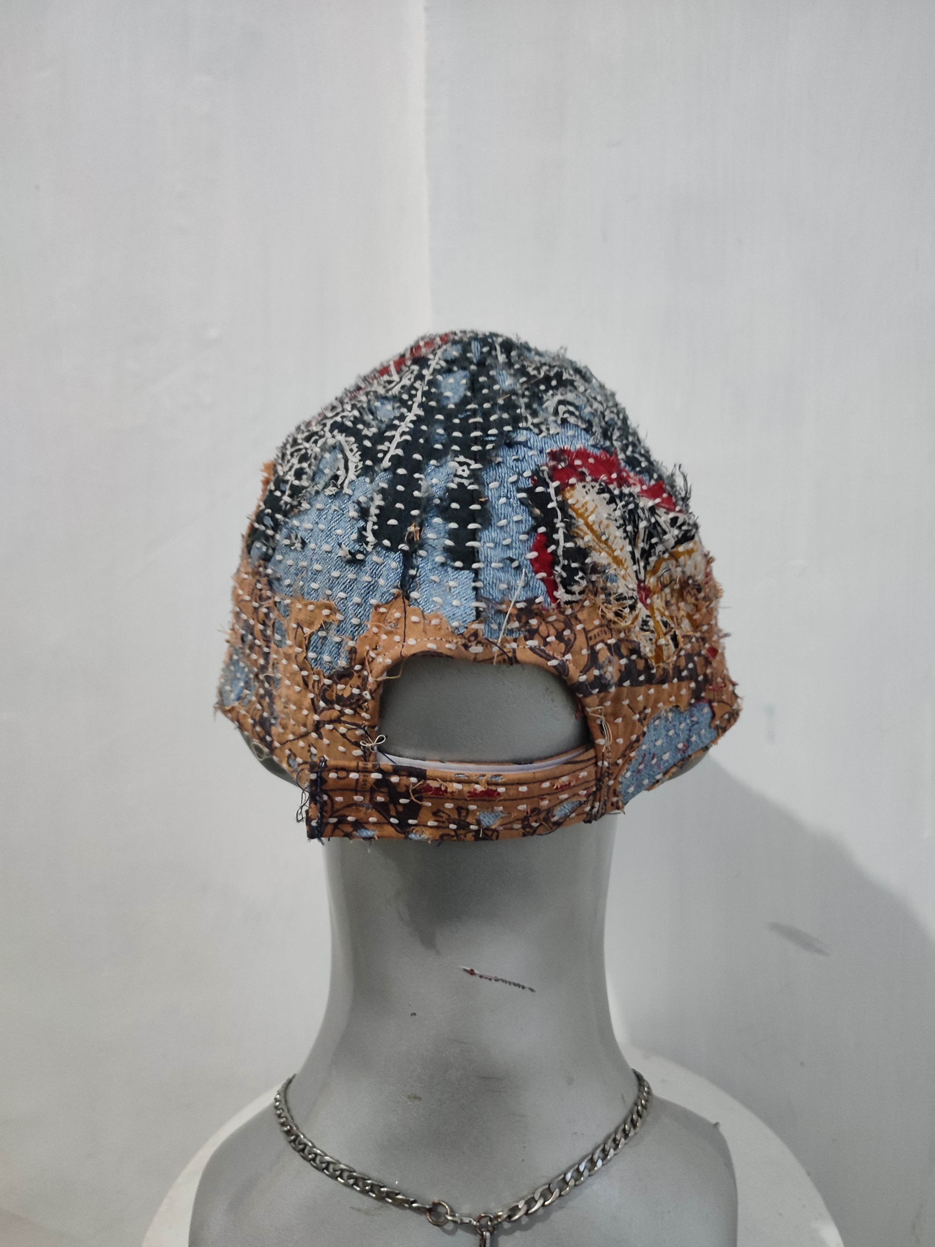 Other Custom Made Distressed Paisley boro Patchwork hats Size ONE SIZE - 15 Thumbnail