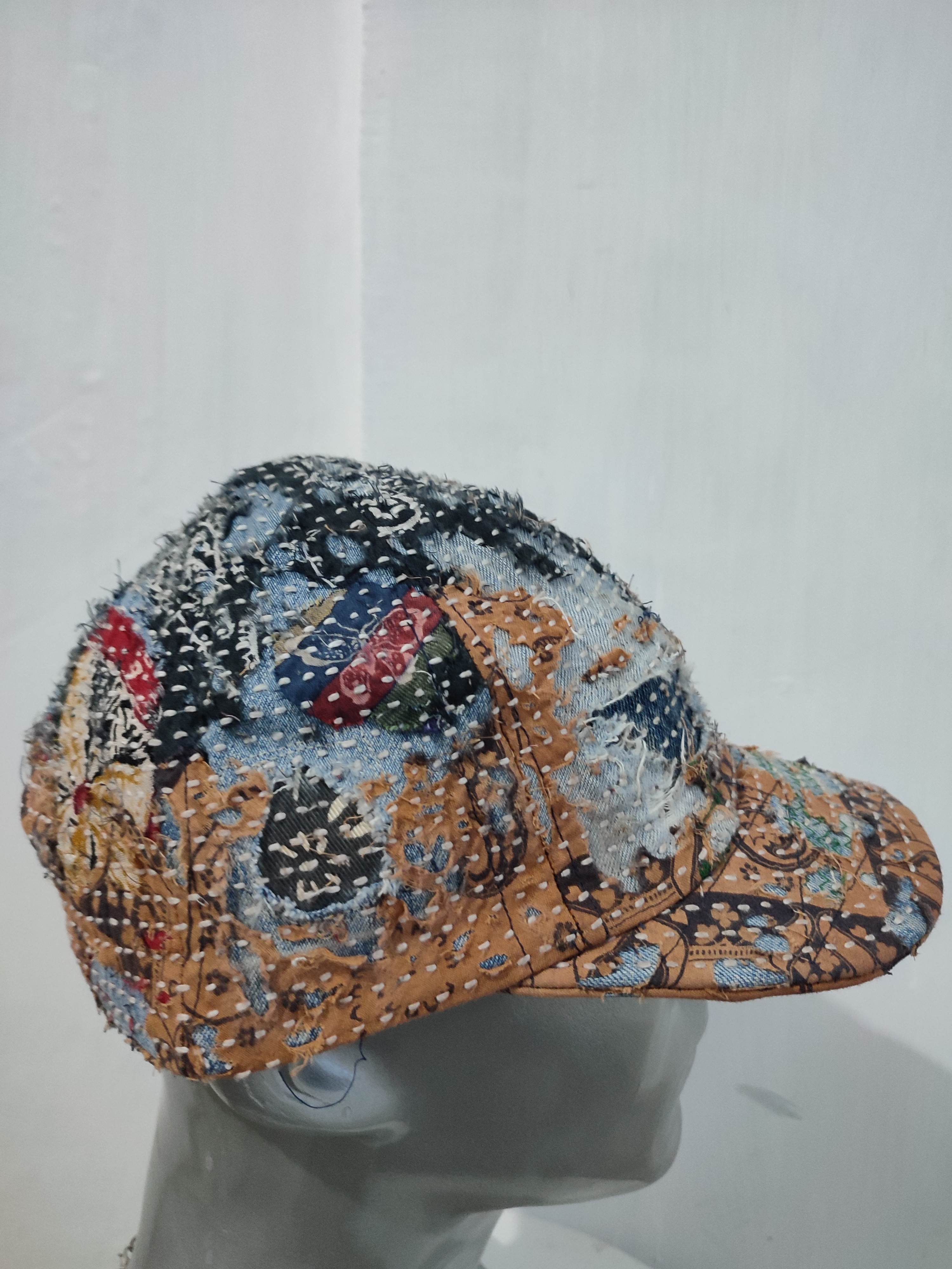 Other Custom Made Distressed Paisley boro Patchwork hats Size ONE SIZE - 9 Thumbnail