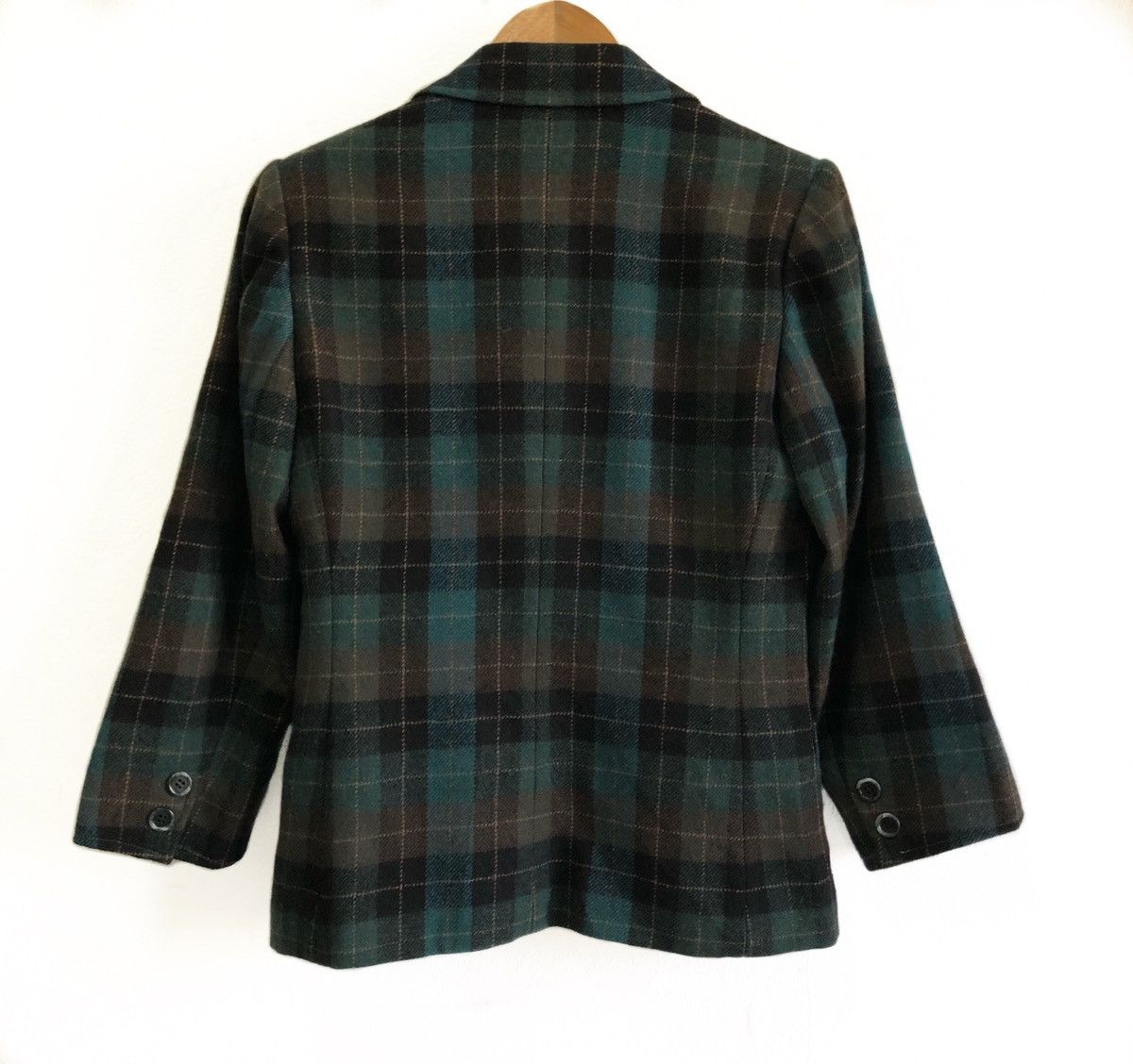 Yves Saint Laurent 🔥Yves Saint Laurent Checkered Blazer Coat Size S / US 4 / IT 40 - 6 Thumbnail