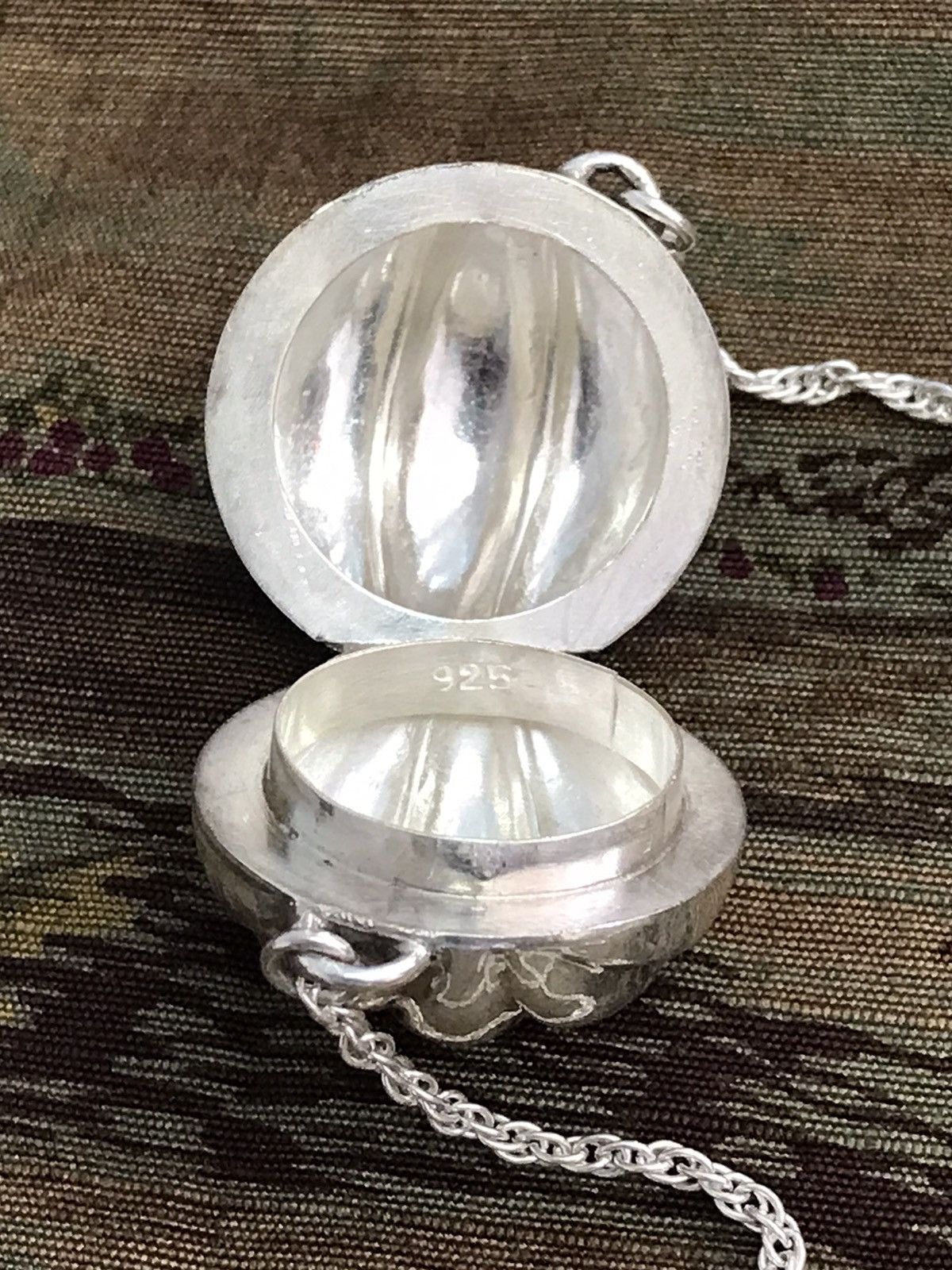 Other 925 Sterling Silver Pumpkin Necklace Size ONE SIZE - 5 Thumbnail