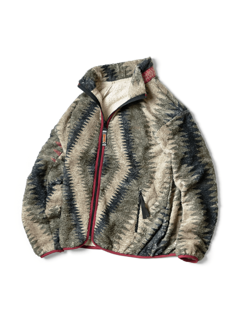 Kapital × Kapital Kountry KAPITAL Thunder Pattern fleece ZIP UP (Virgin Maria) Size US S / EU 44-46 / 1 - 3 Thumbnail