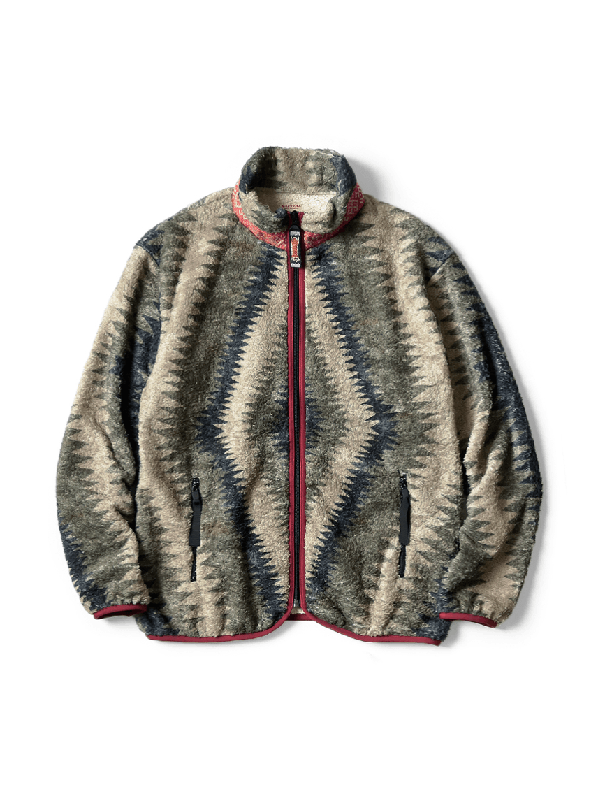 Kapital × Kapital Kountry KAPITAL Thunder Pattern fleece ZIP UP (Virgin Maria) Size US M / EU 48-50 / 2 - 2 Thumbnail