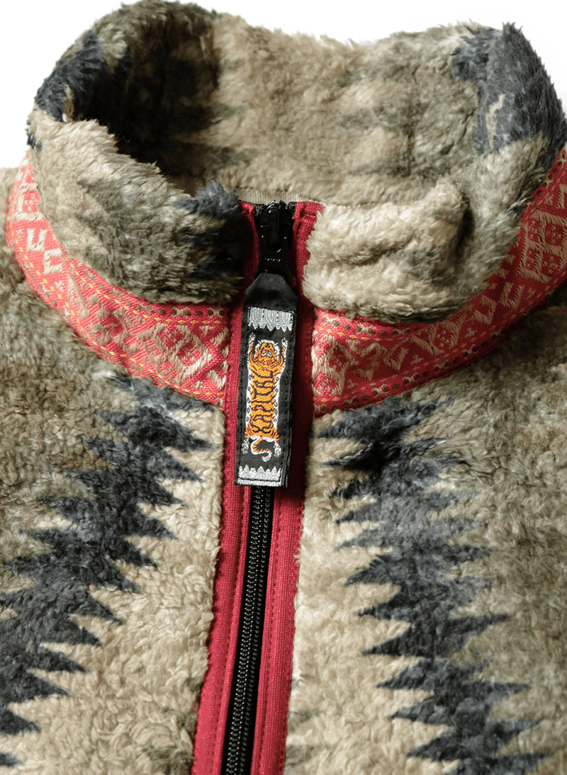 Kapital × Kapital Kountry KAPITAL Thunder Pattern fleece ZIP UP (Virgin Maria) Size US M / EU 48-50 / 2 - 4 Thumbnail