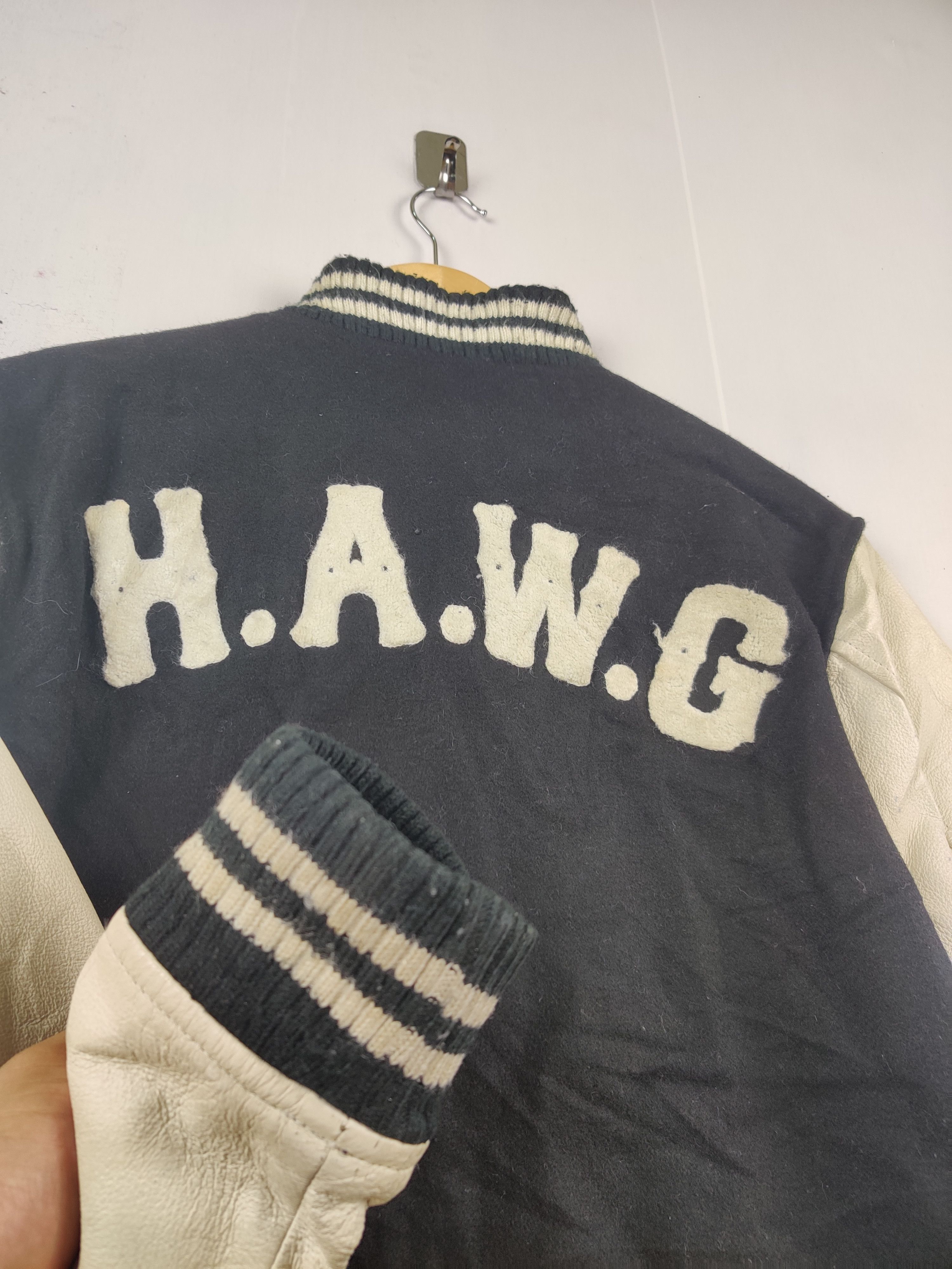 Japanese Brand Vintage Stooge & Co Embroidery Varsity Leather Jacket Size US L / EU 52-54 / 3 - 11 Thumbnail