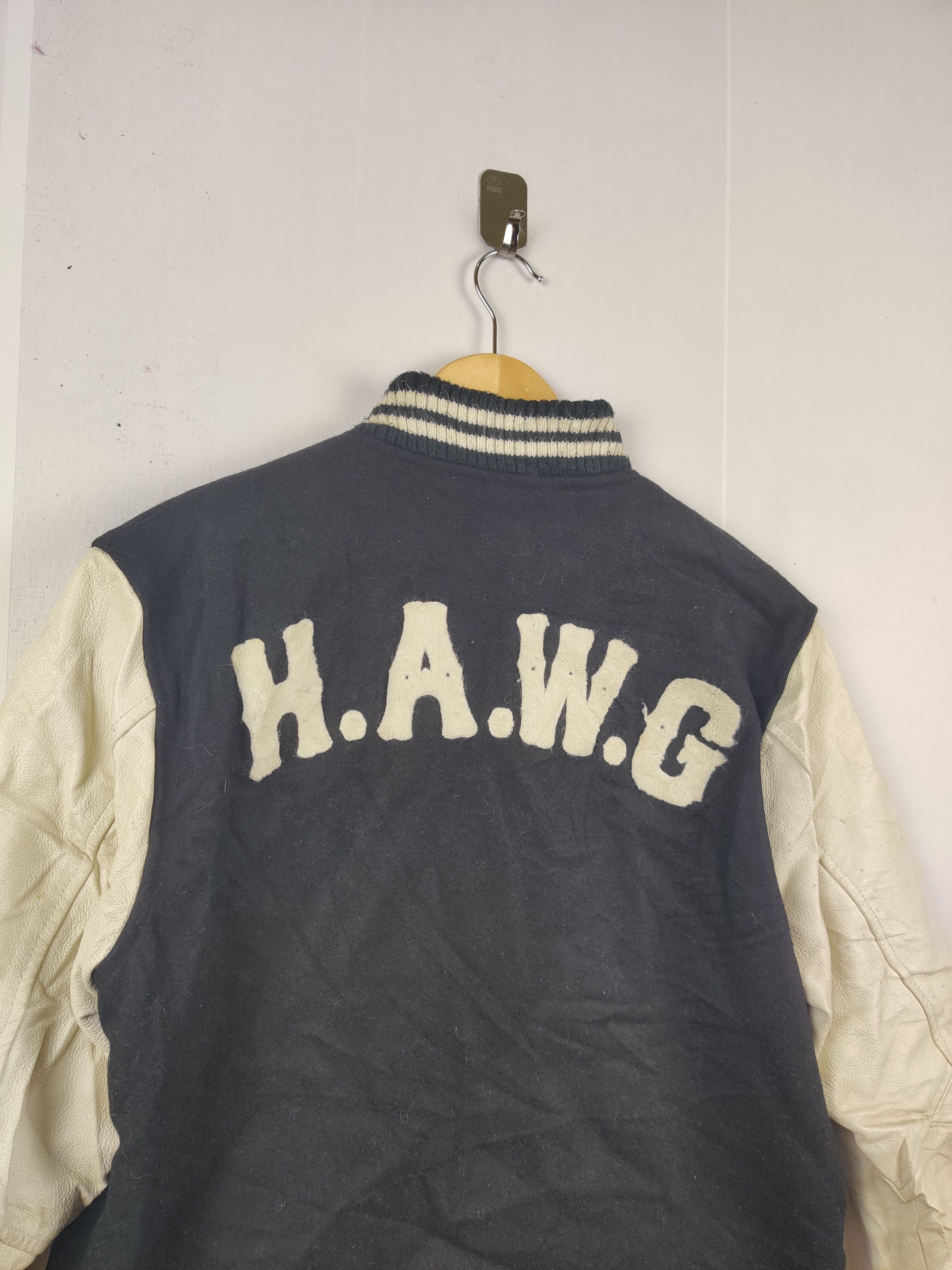 Japanese Brand Vintage Stooge & Co Embroidery Varsity Leather Jacket Size US L / EU 52-54 / 3 - 10 Thumbnail