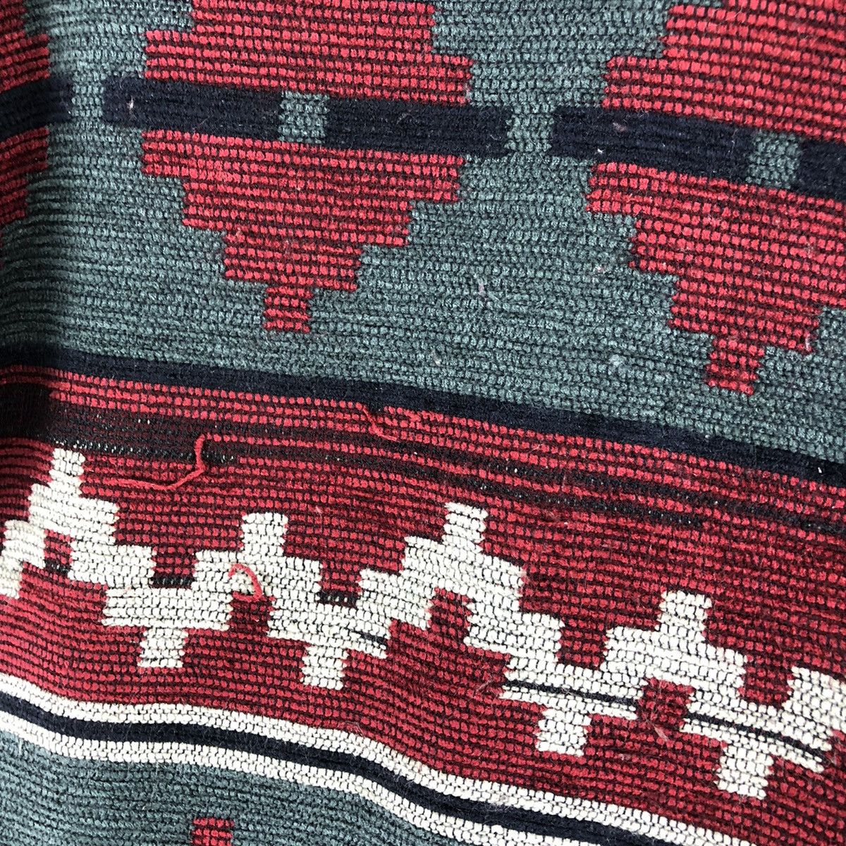 Japanese Brand × Vintage Vintage 90's Navajo Striped Jacket Round Collar by Gamza Size M / US 6-8 / IT 42-44 - 8 Thumbnail