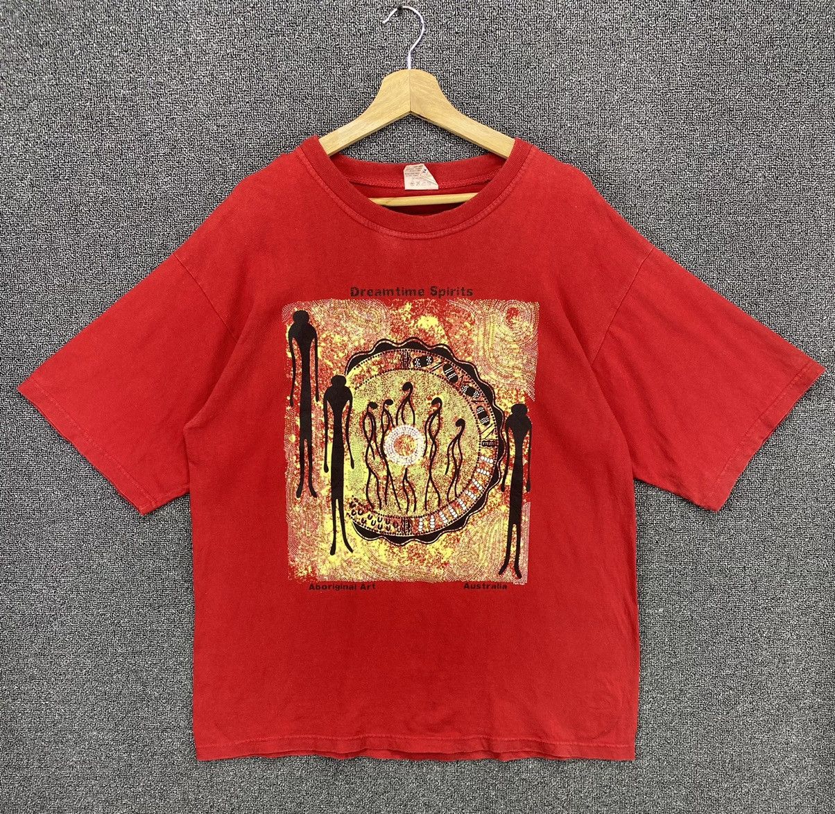 Vintage Vintage Australia Dreamtime Spirits Aboriginal Art Tees Size US XL / EU 56 / 4 - 1 Thumbnail