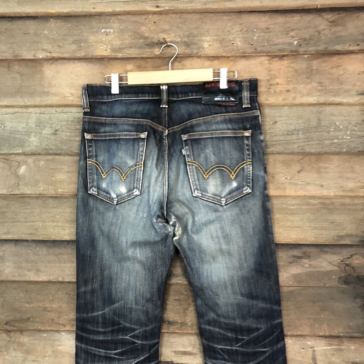 Edwin Edwin Black faded Distressed Denim jeans Pants #5731 Size US 31 - 10 Thumbnail