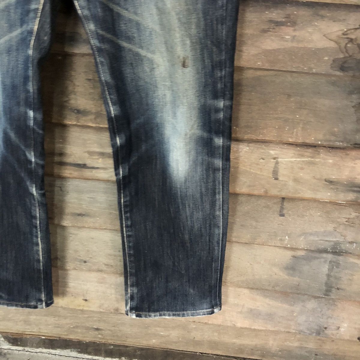 Edwin Edwin Black faded Distressed Denim jeans Pants #5731 Size US 31 - 7 Thumbnail